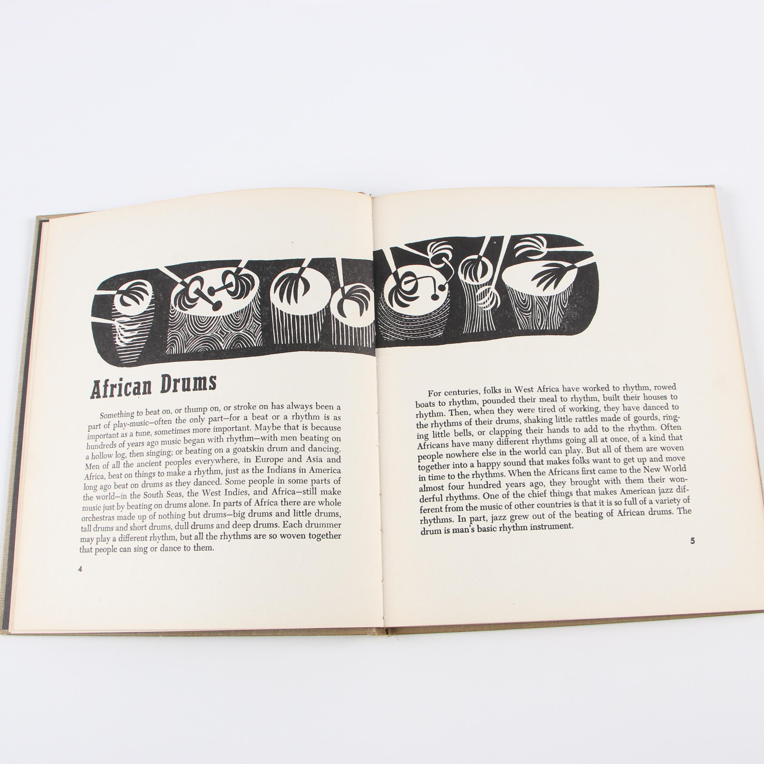 Ex-Libris Jack Bradley 1955 "The First Book of Jazz" by Langston Hughes