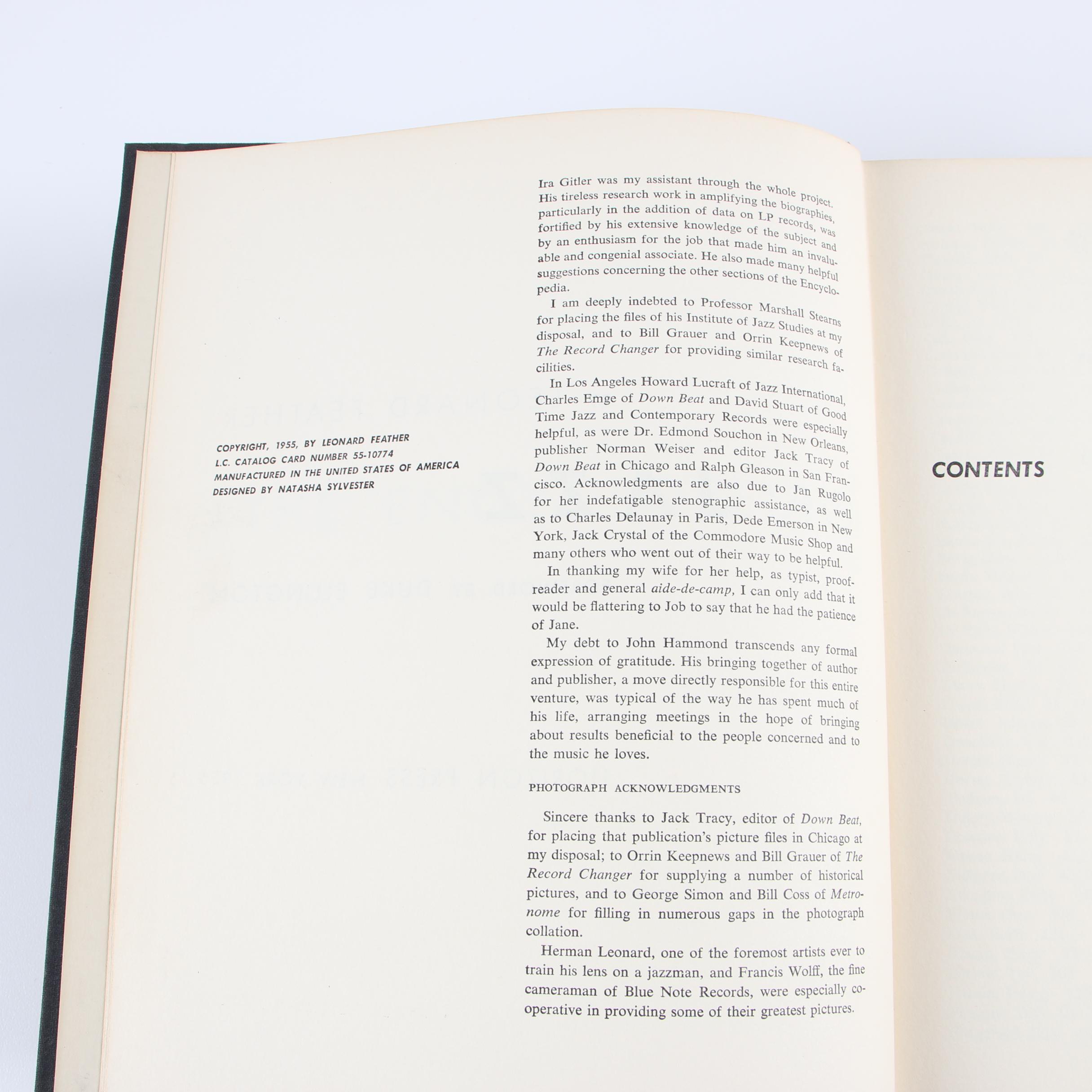 Ex-Libris Jack Bradley 1955 "The Encyclopedia of Jazz" by Leonard Feather