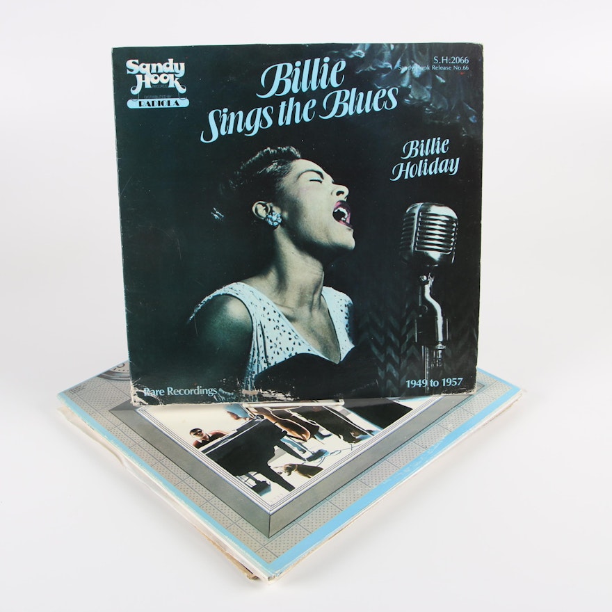 Billie Holiday Vinyl Records including "Billie Sings the Blues"