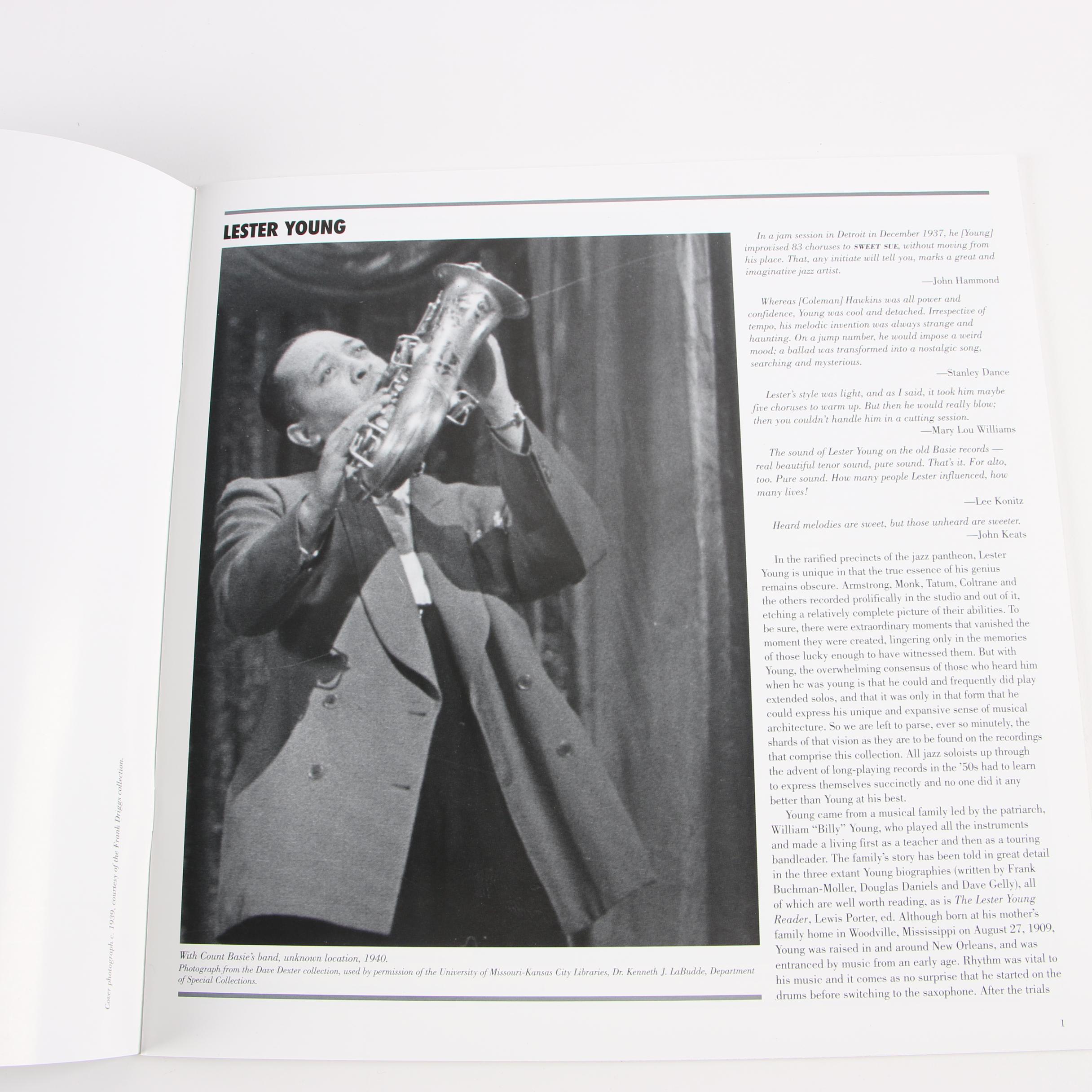 Lester Young "Jumpin' At The Savoy Ballroom" Boxed Record Set and More