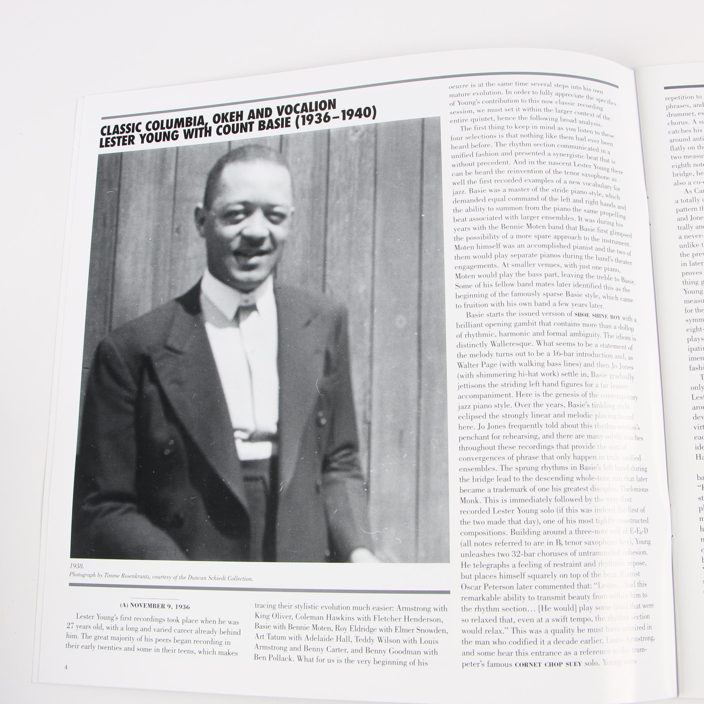 Lester Young "Jumpin' At The Savoy Ballroom" Boxed Record Set and More