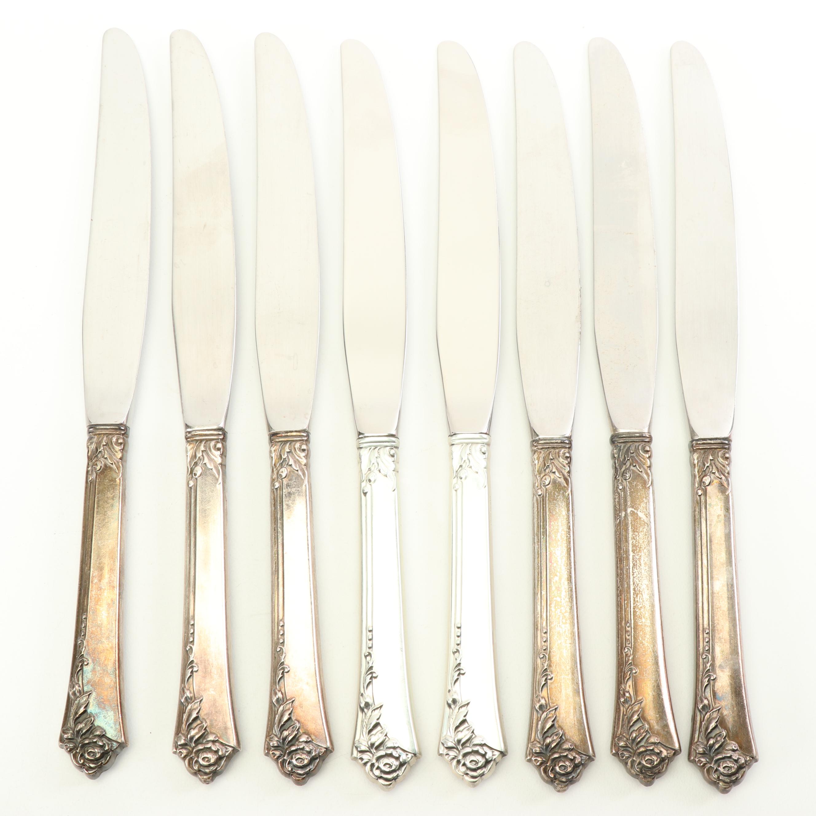 Oneida Heirloom "Damask Rose" Sterling Silver Flatware Set with Chest