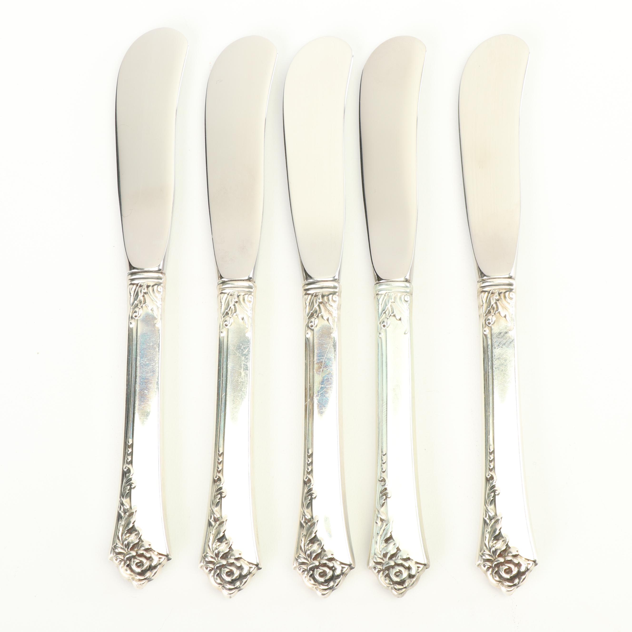 Oneida Heirloom "Damask Rose" Sterling Silver Flatware Set with Chest