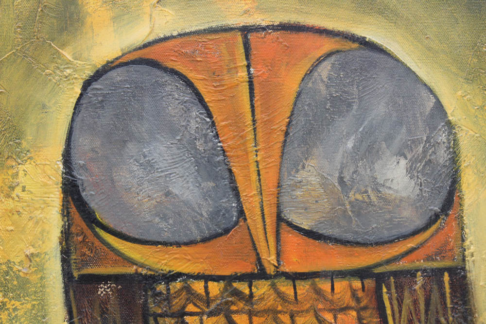 Guillermo Nunez Oil Painting of Owls