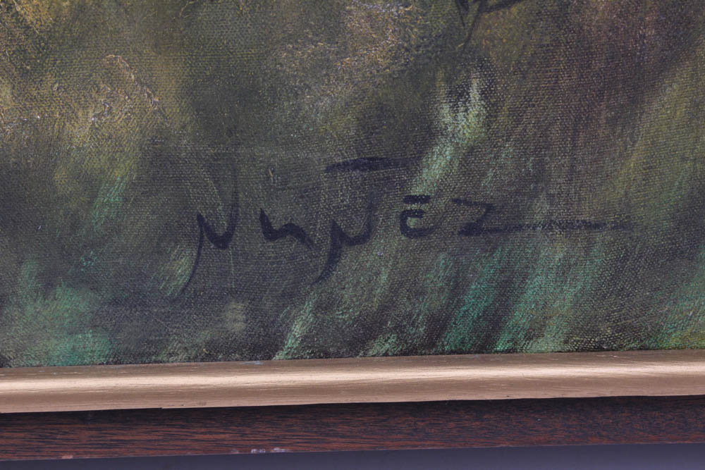 Guillermo Nunez Oil Painting of Owls