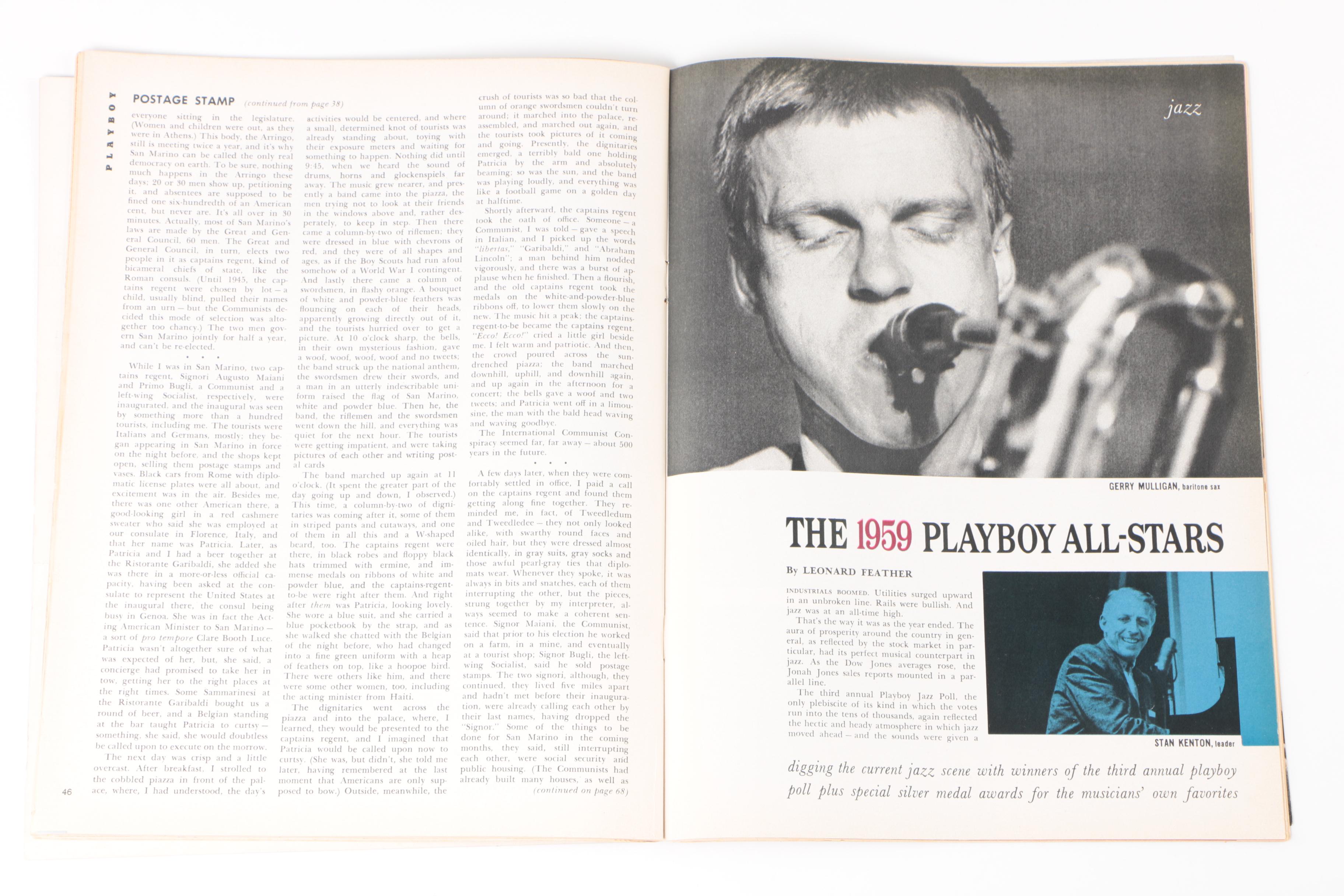 Ex-Libris Jack Bradley 1959 "Playboy" with Jazz All Stars Feature