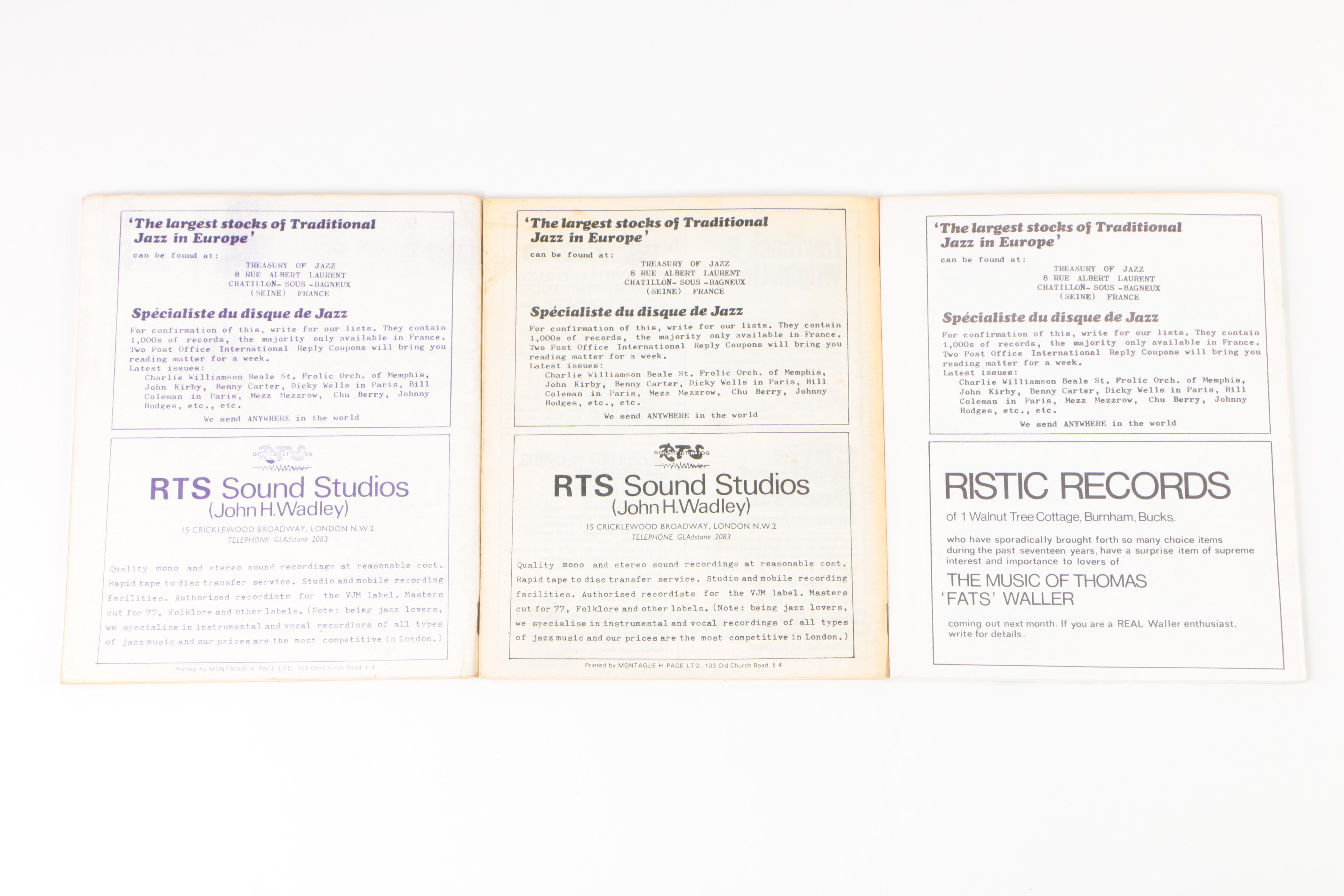 Ex-Libris Jack Bradley 1965 First Issue "Storyville" Jazz Magazine