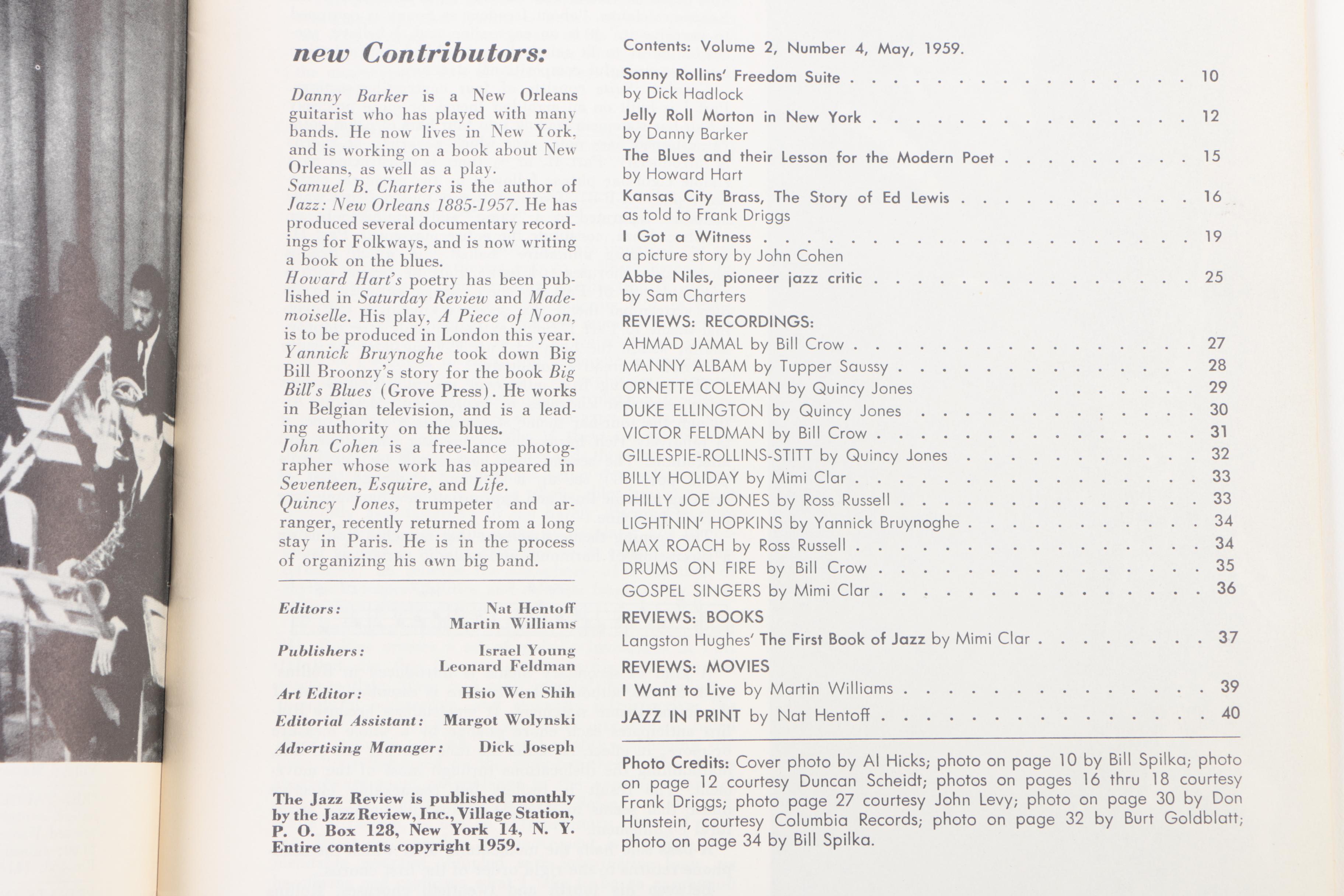 Ex-Libris Jack Bradley 1950s "The Jazz Review"