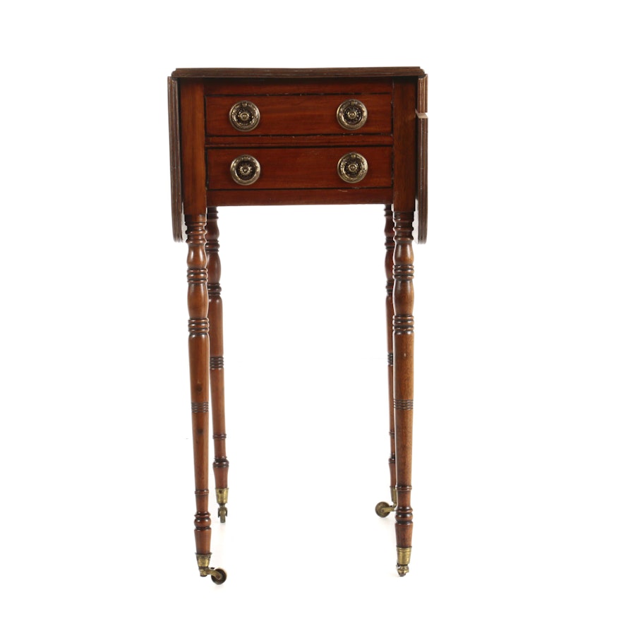 Regency Mahogany Pembroke Work Table, Early 19th Century