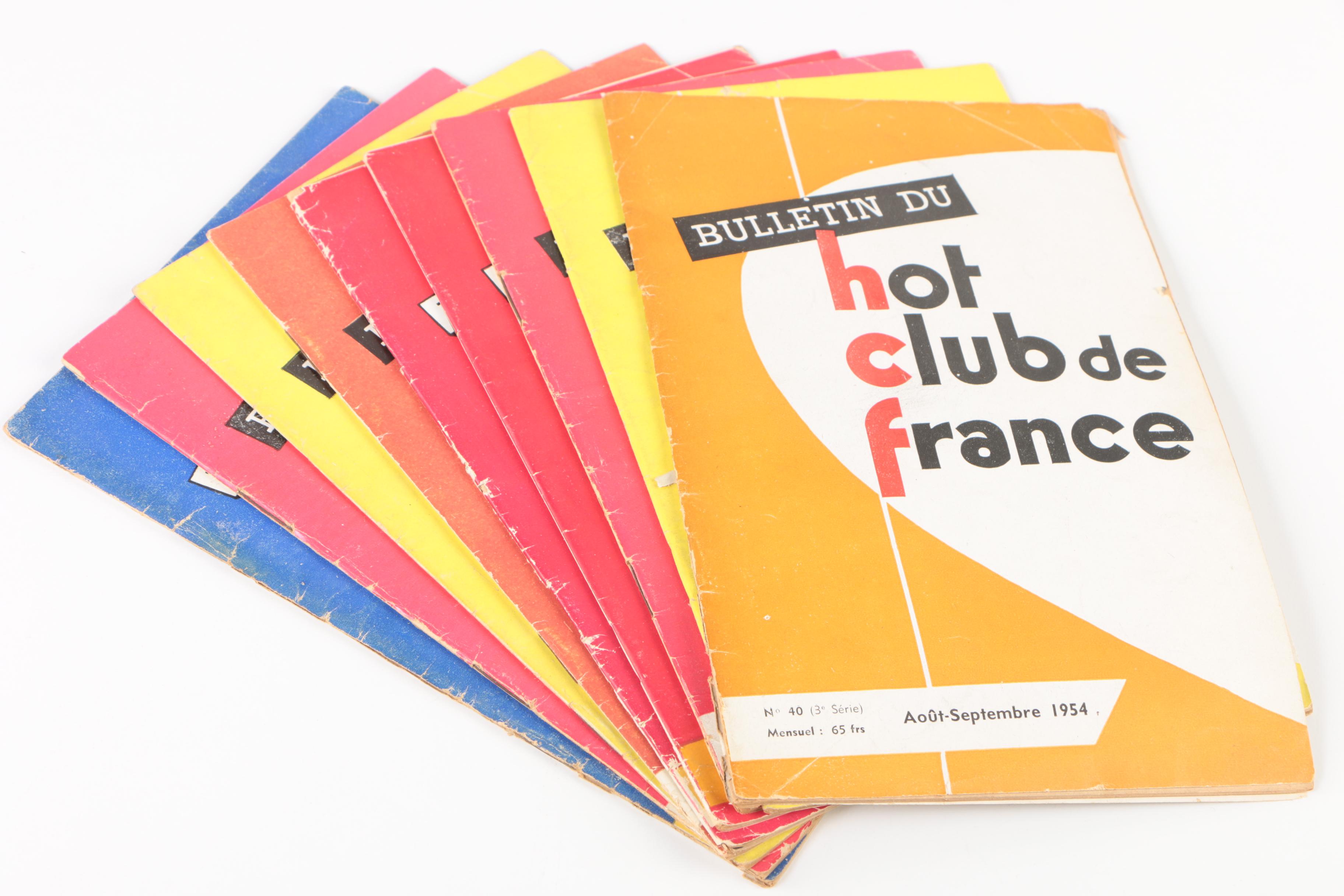 Ex-Libris Jack Bradley 1950s "Bulletin du Hot Club de France" Jazz Magazines