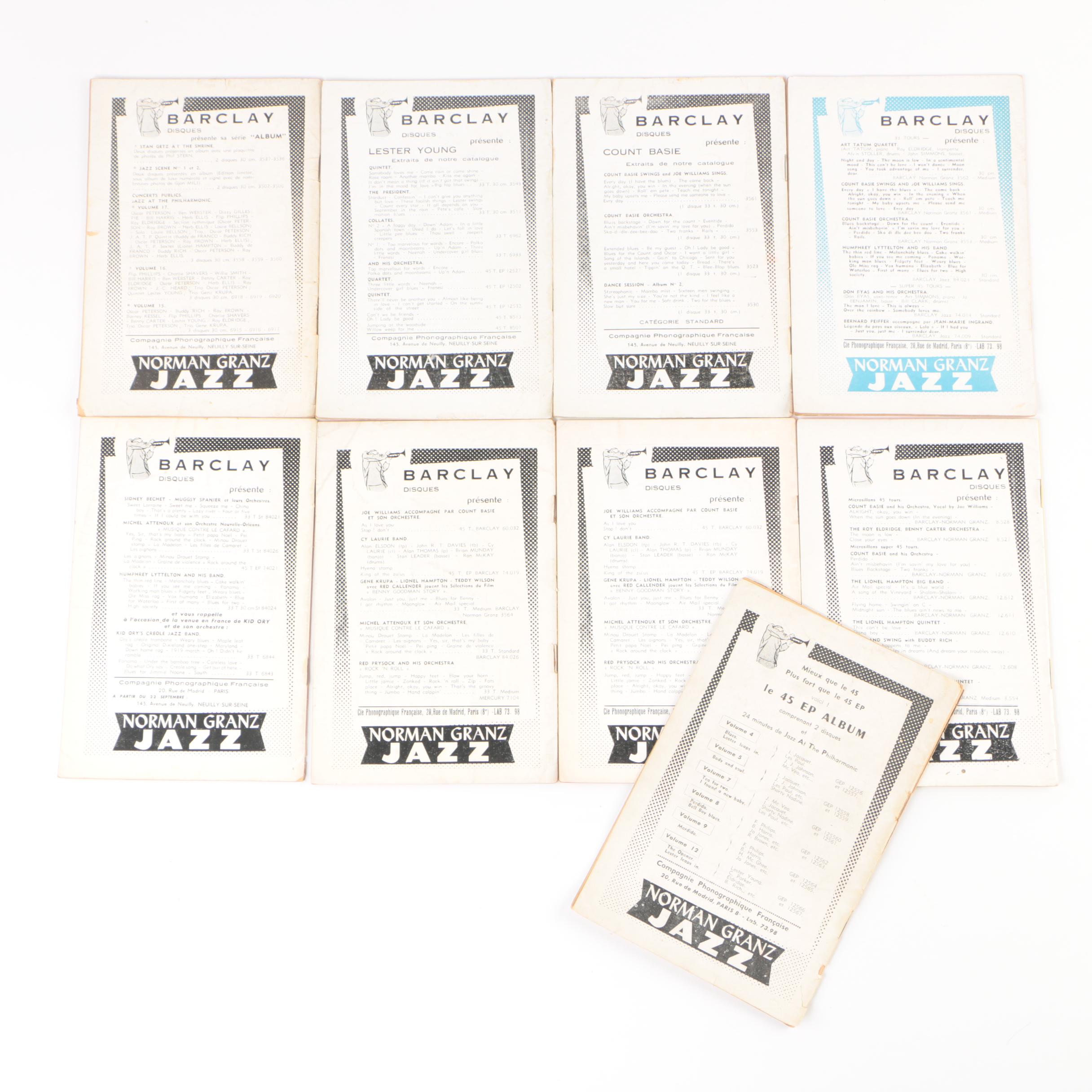 Ex-Libris Jack Bradley 1950s "Bulletin du Hot Club de France" Jazz Magazines