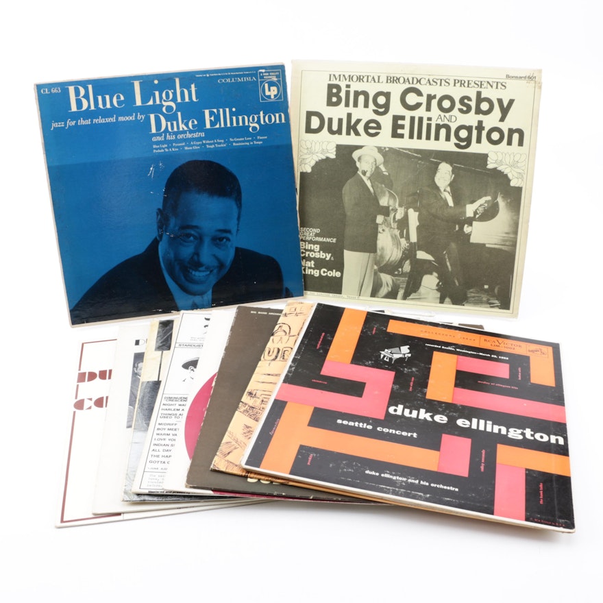 Duke Ellington Vinyl Records including "Seattle Concert"