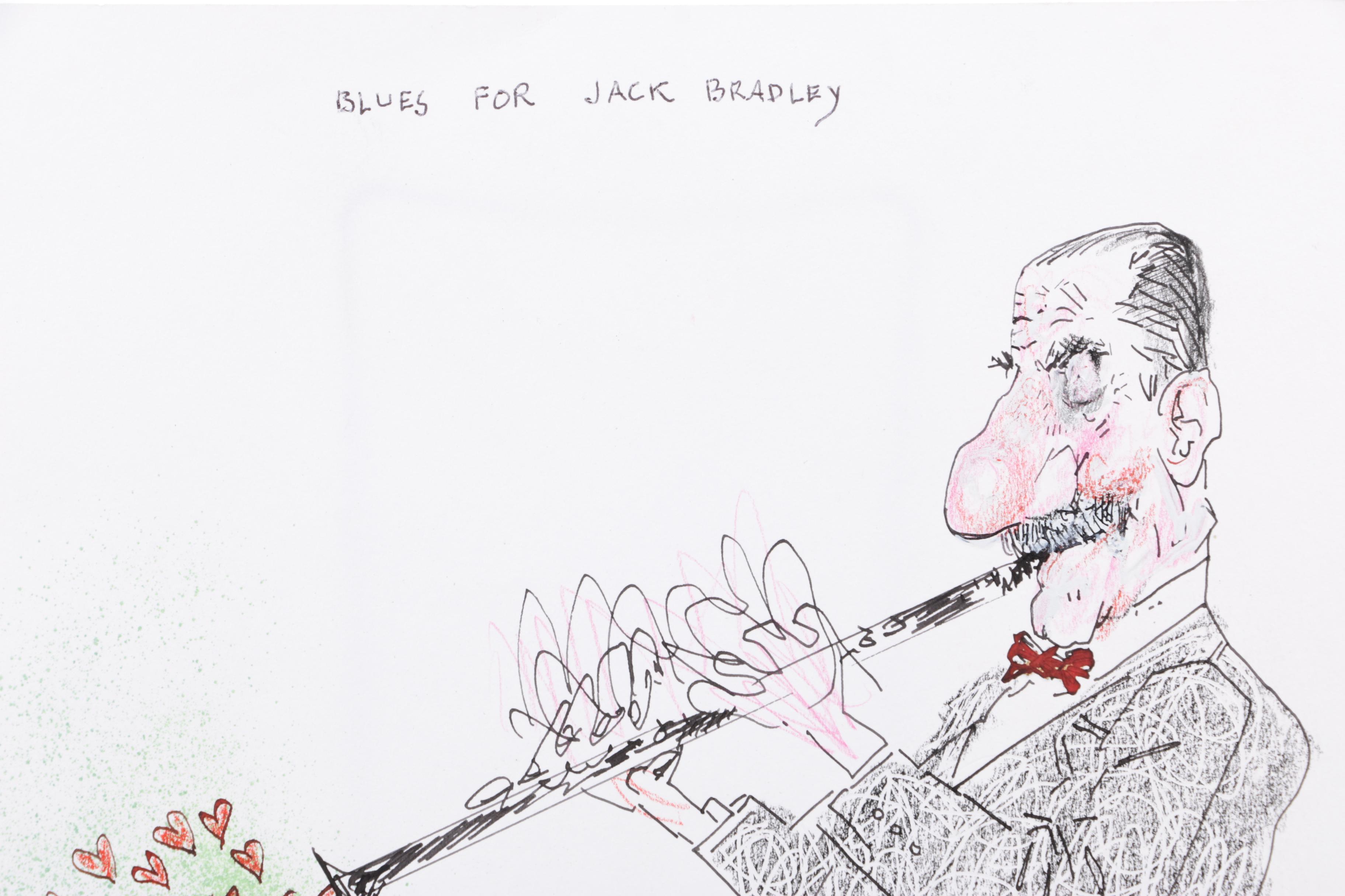 "Blues for Jack Bradley" Ink and Graphite Sketch