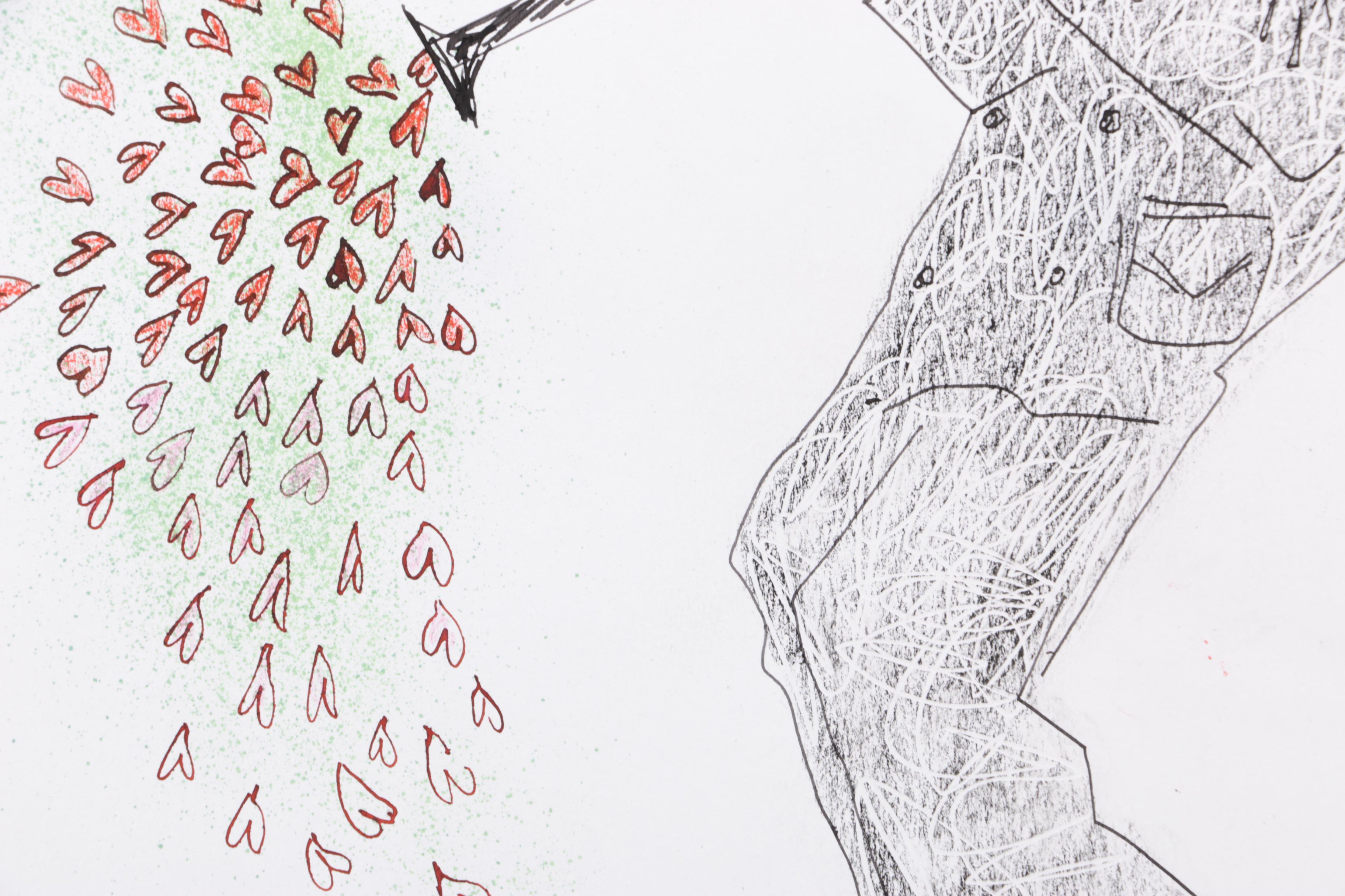 "Blues for Jack Bradley" Ink and Graphite Sketch