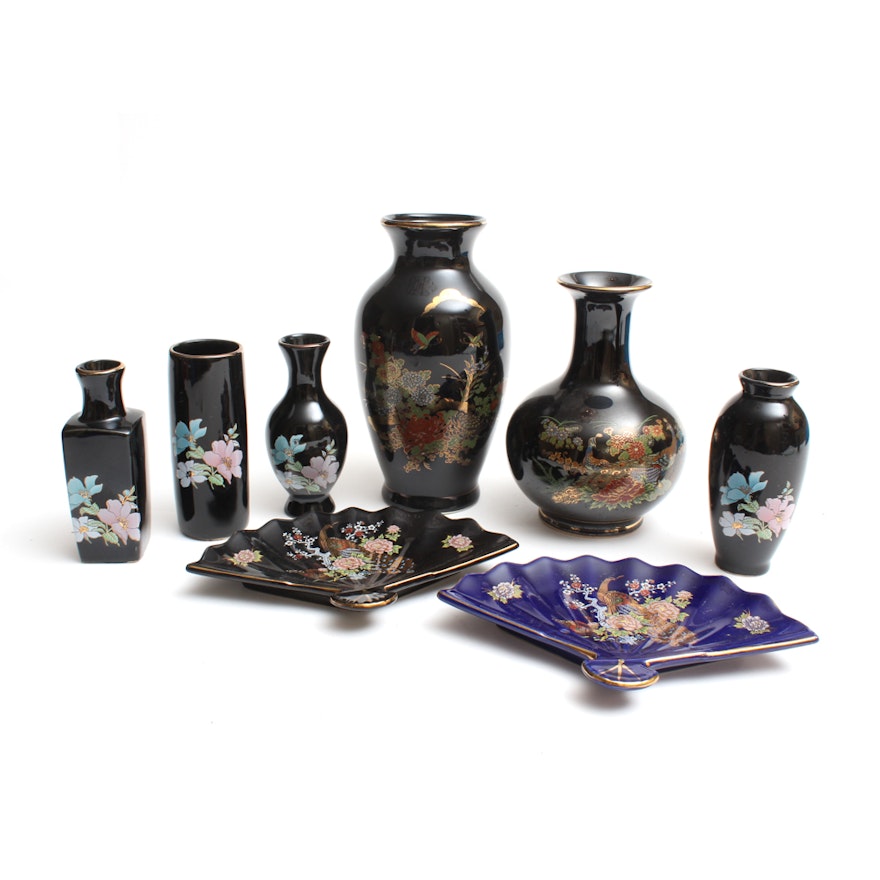 Japanese Ceramic Vases and Plates