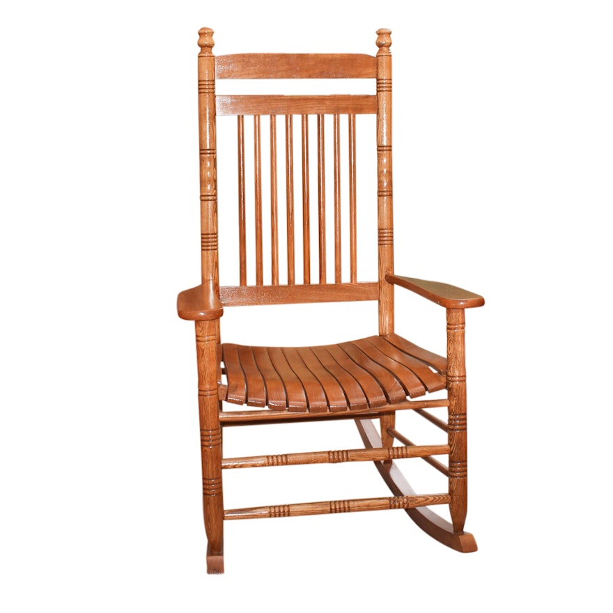 Cracker Barrel Slat Seat Rocking Chair