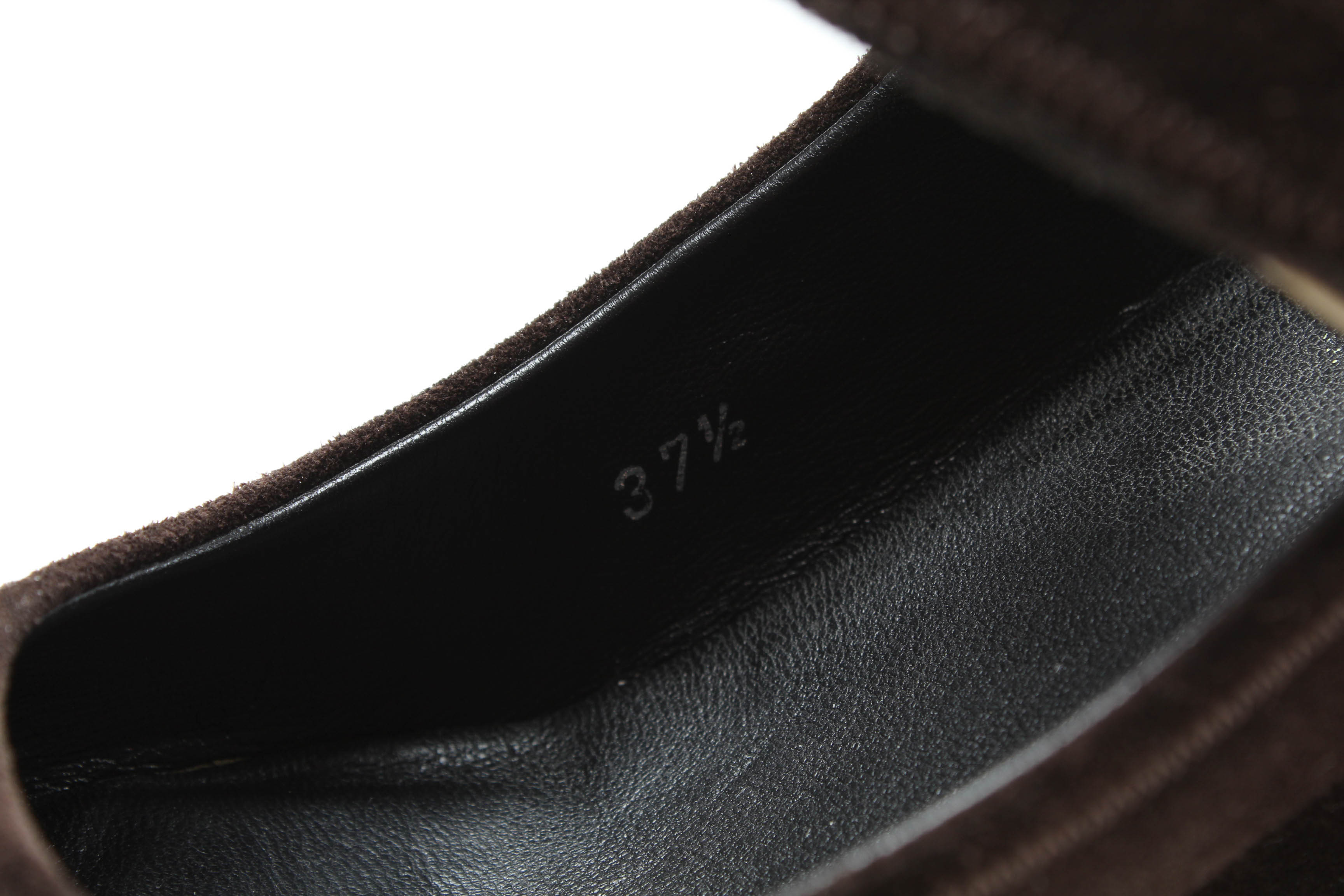 Prada Brown Suede Wedge Heels