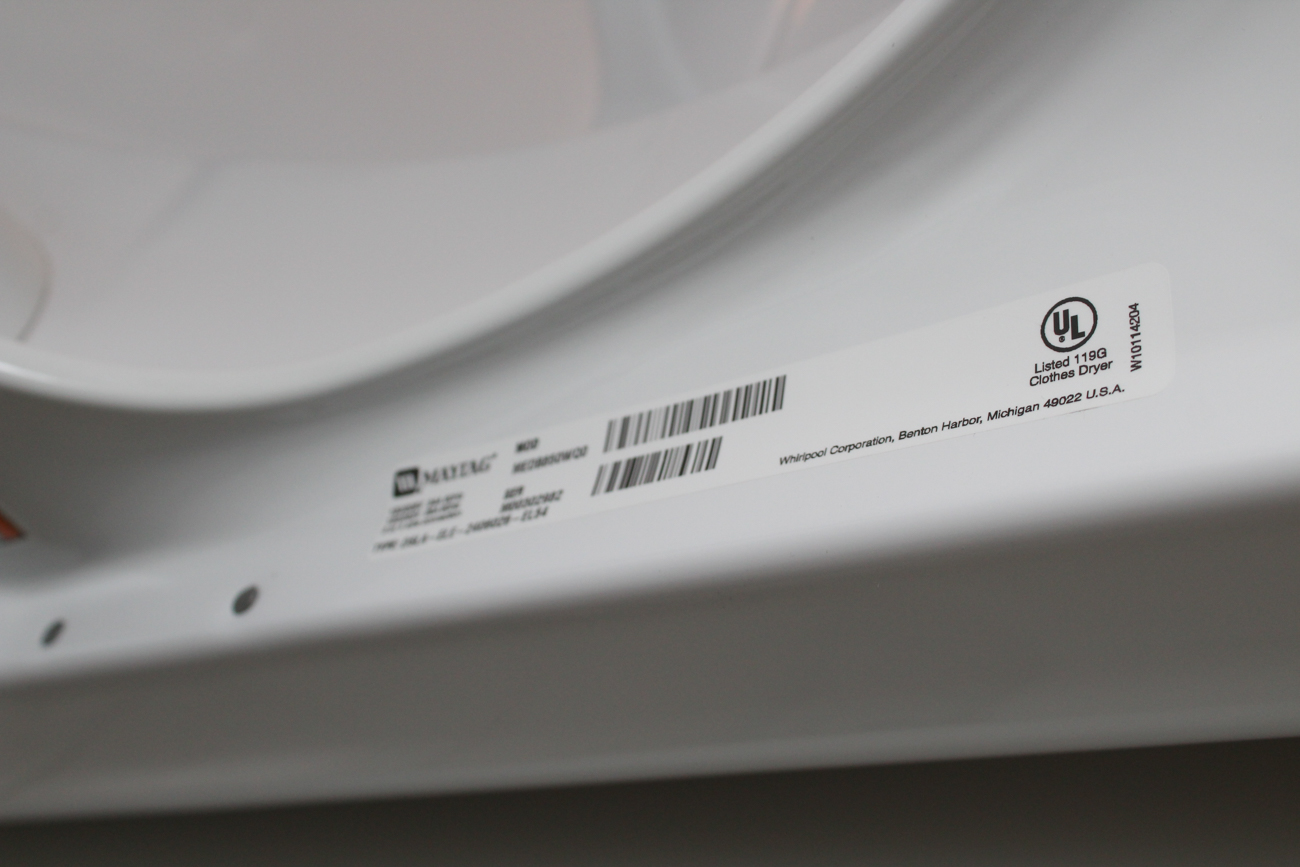 Maytag Bravos MCT Front Loading Dryer