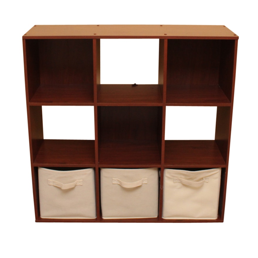 Contemporary Wooden Cube Organizer