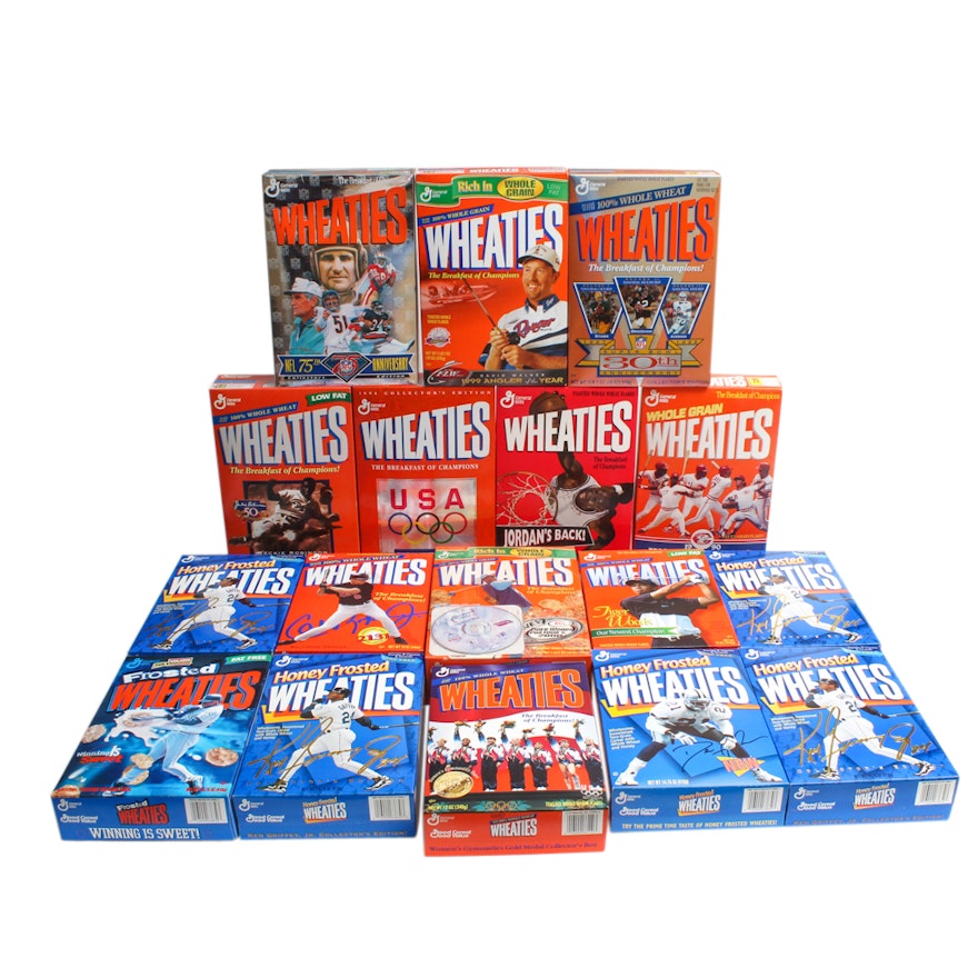 Commemorative Sports Themed Wheaties Boxes