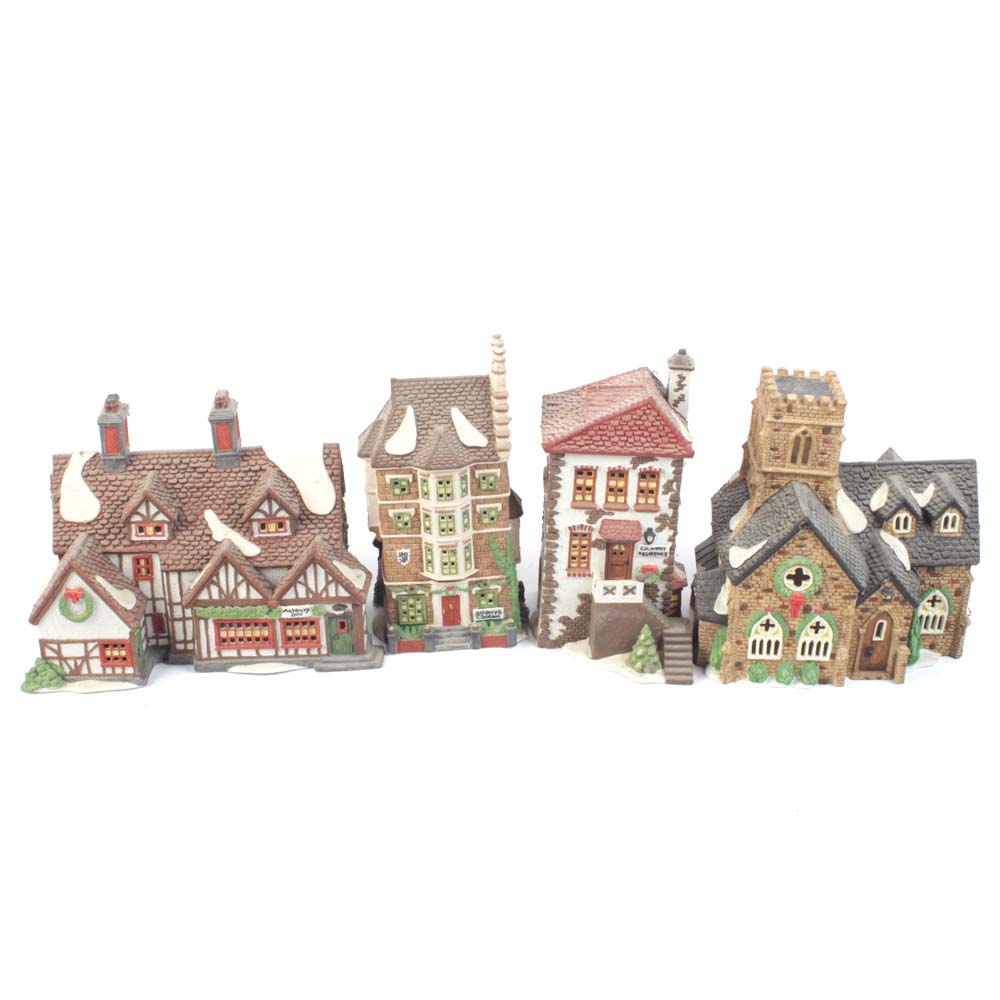 Dept. 56 The Heritage Dickens' Village Collection Porcelain Houses