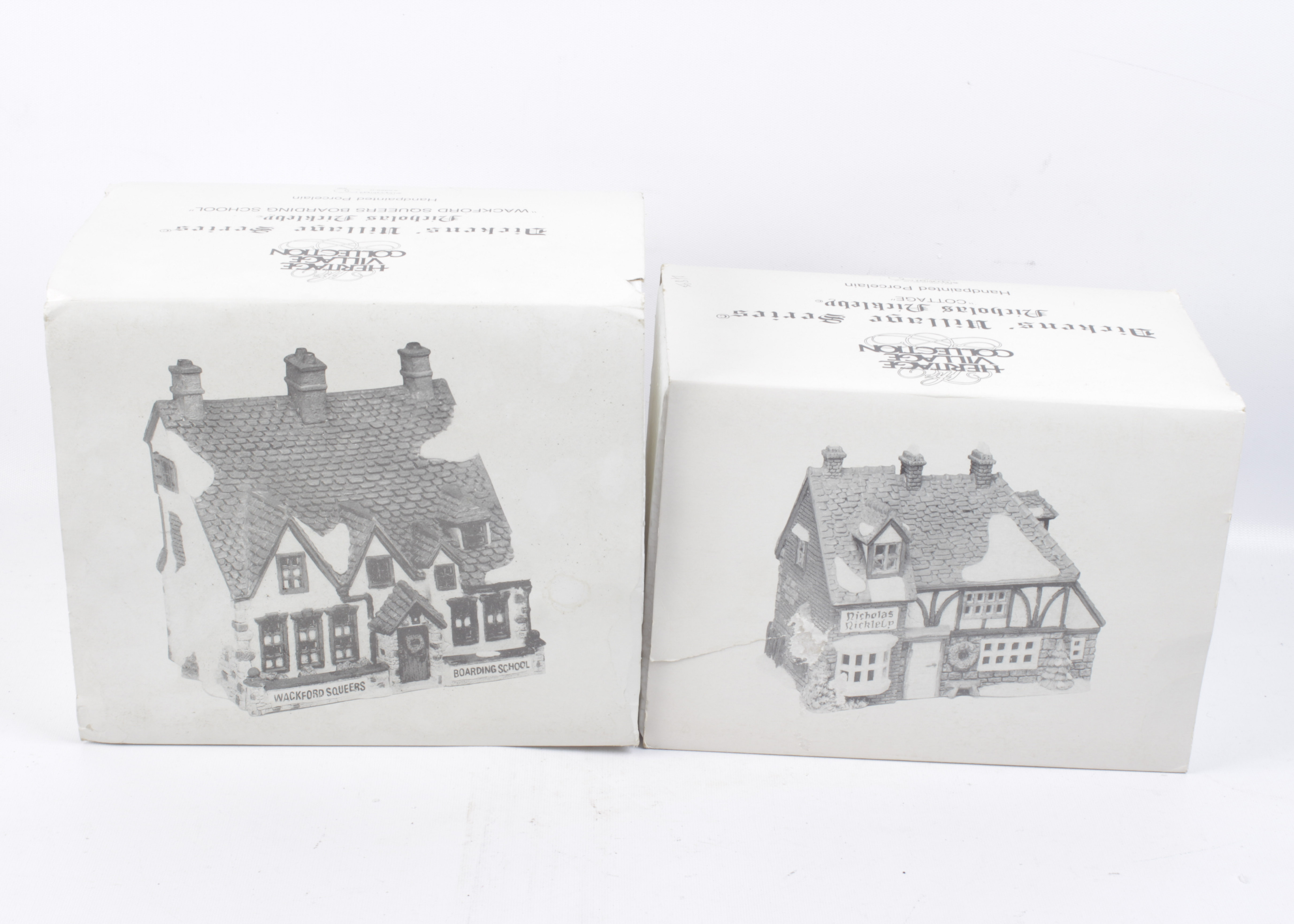 Dept. 56 The Heritage Dickens' Village Collection Porcelain Houses