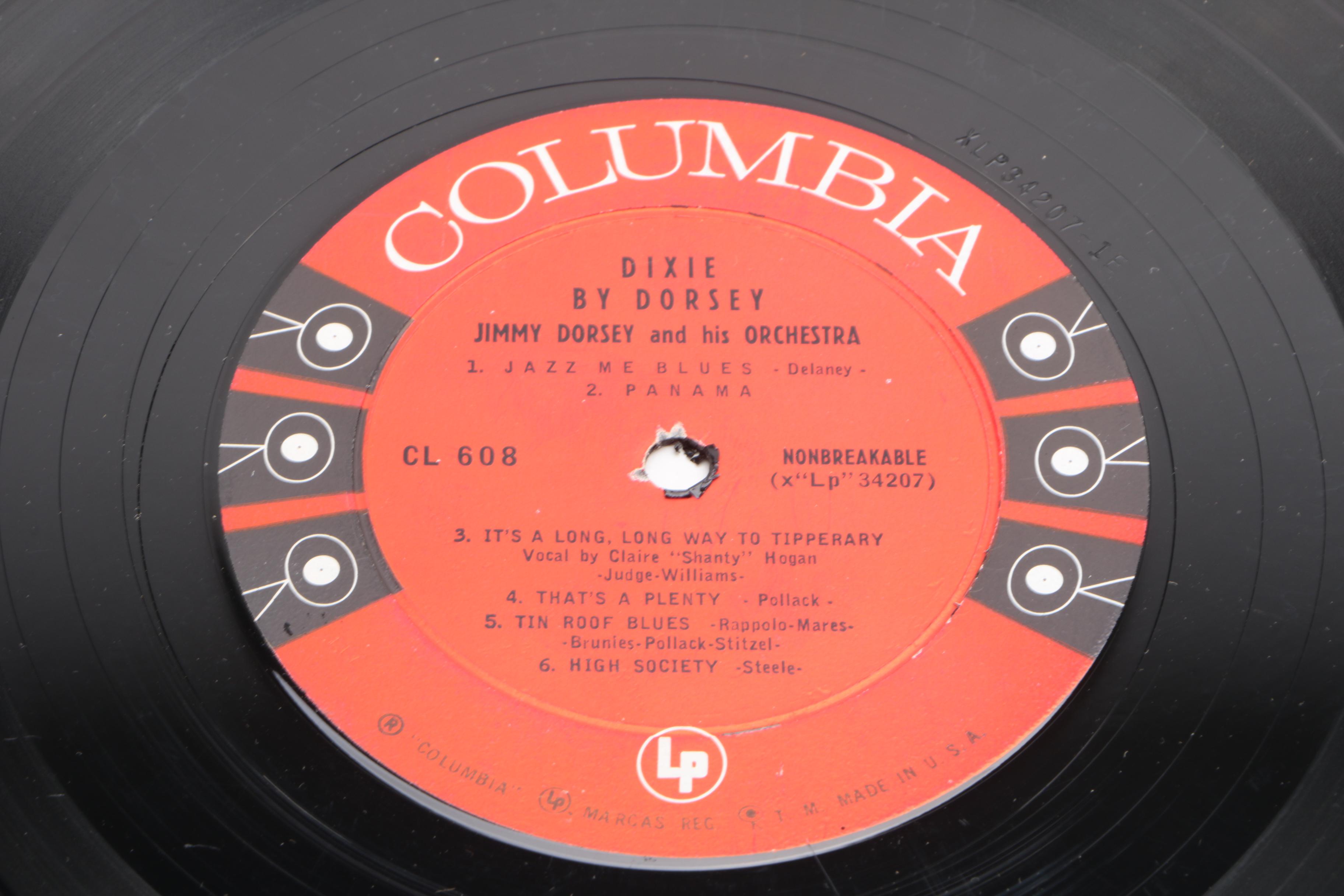 Jimmy Dorsey Vinyl Records including "Dixie by Dorsey"