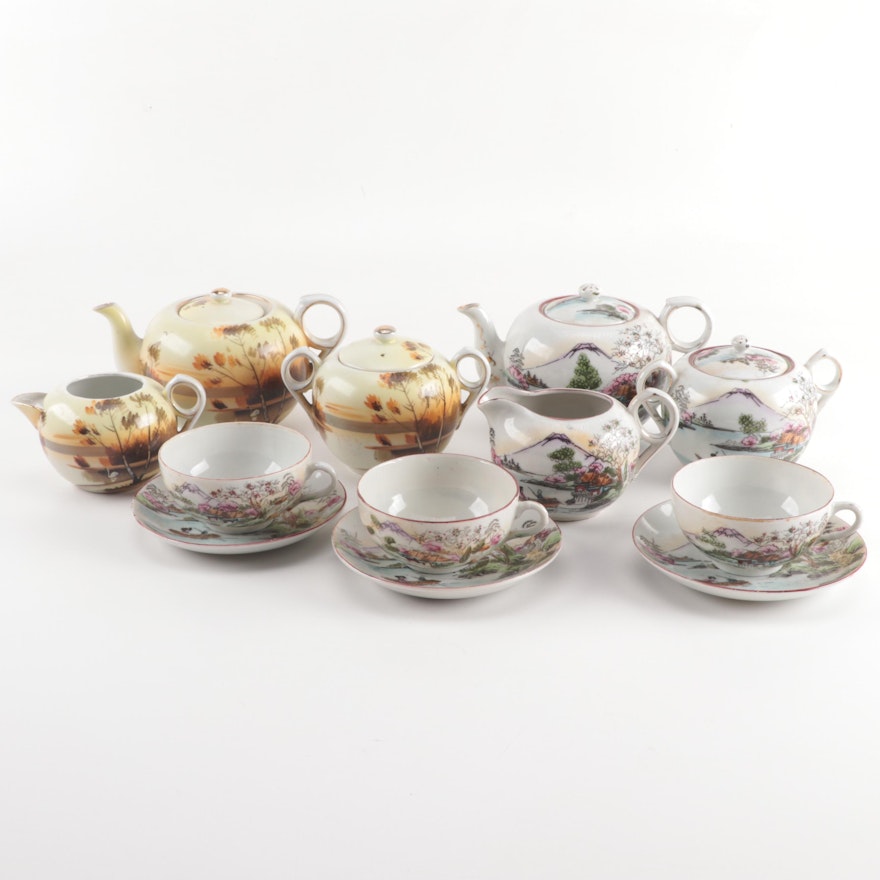 Vintage Japanese Porcelain Tea Sets