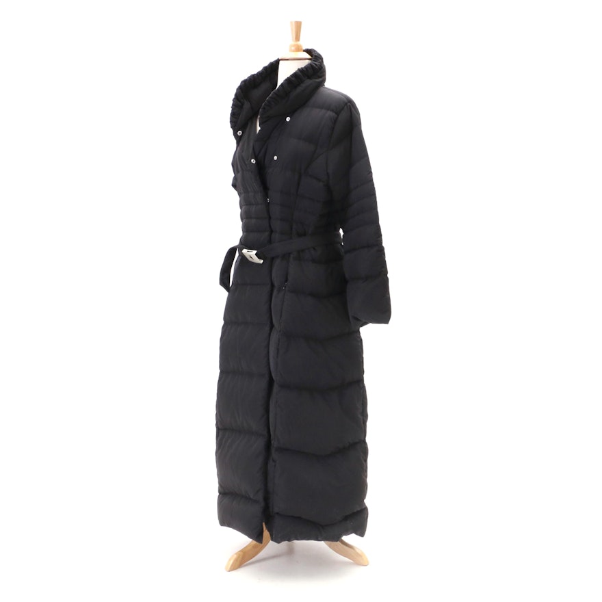 Moncler Full-Length Black Puffer Coat