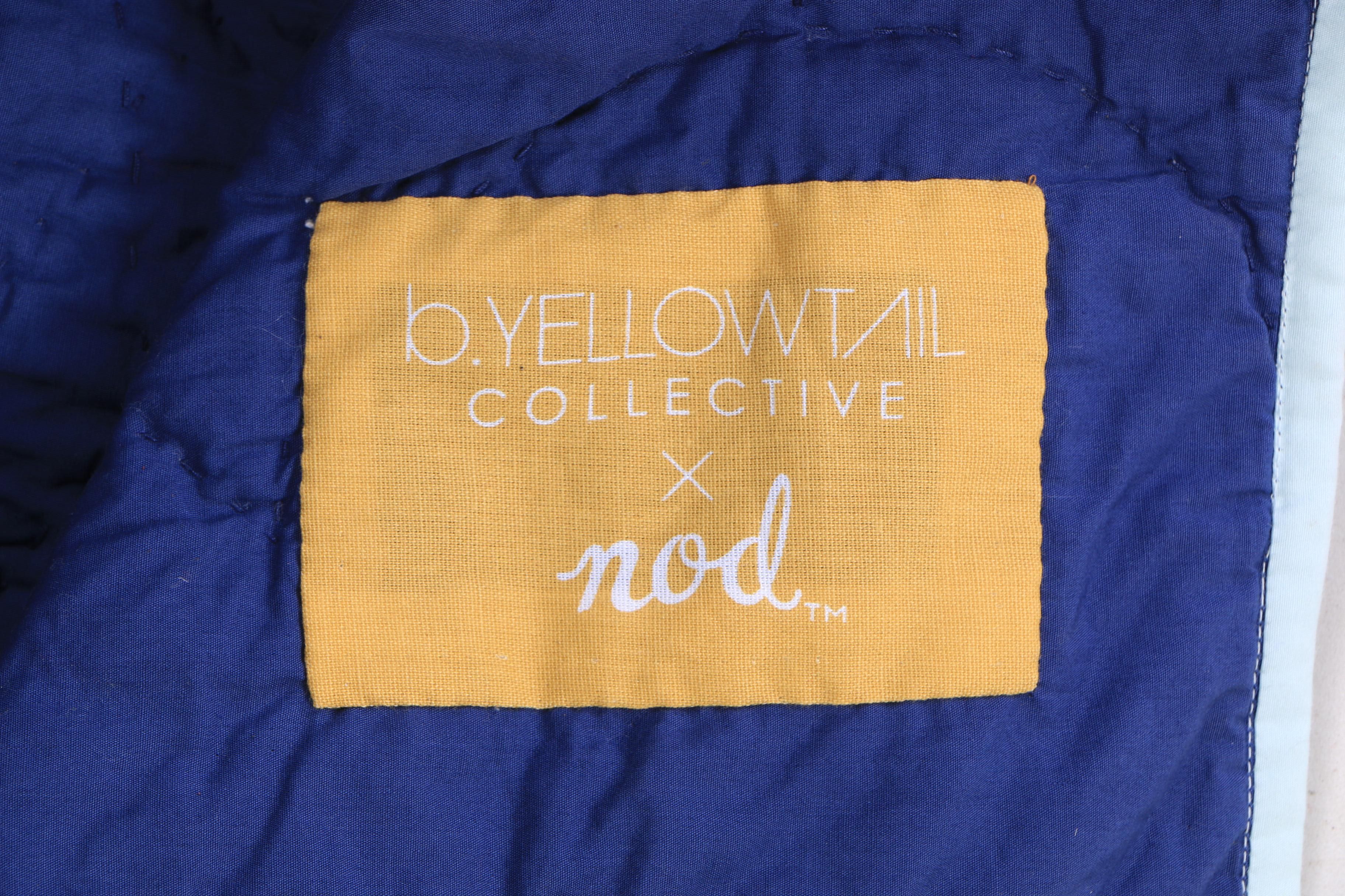 Crate & Barrel "Nod" B. Yellowtail Collective "Lone Star" Navy Baby Quilt