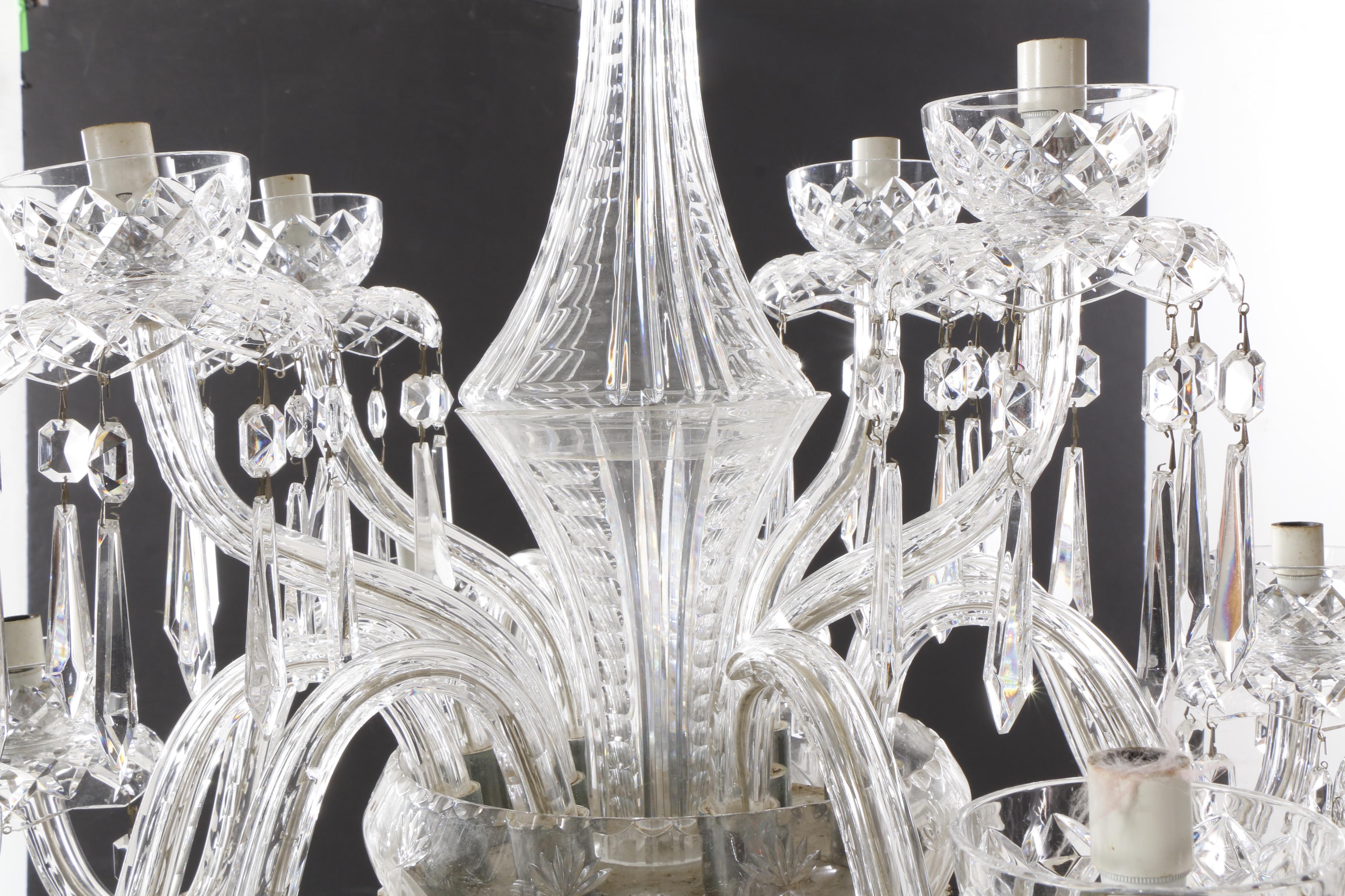 Waterford Crystal "Powerscourt" Twelve Light Chandelier
