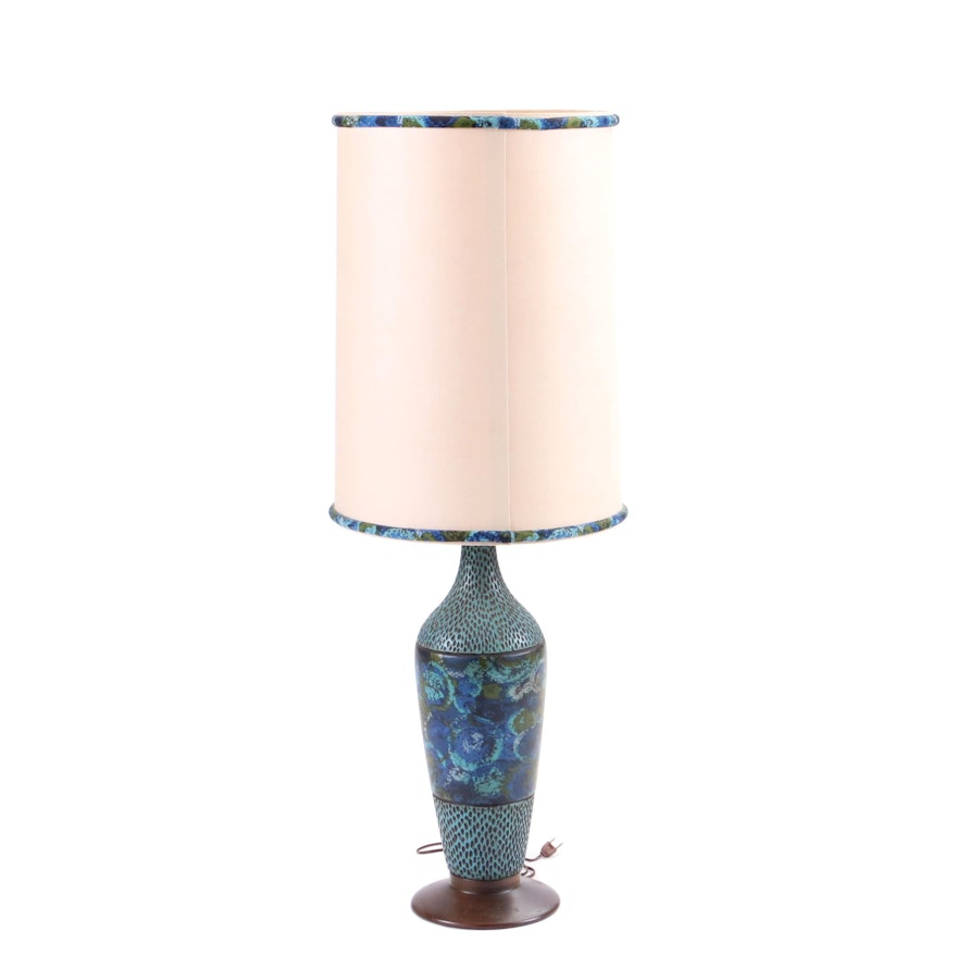 Mid Century Modern Table Lamp In the Style of Aldo Londi