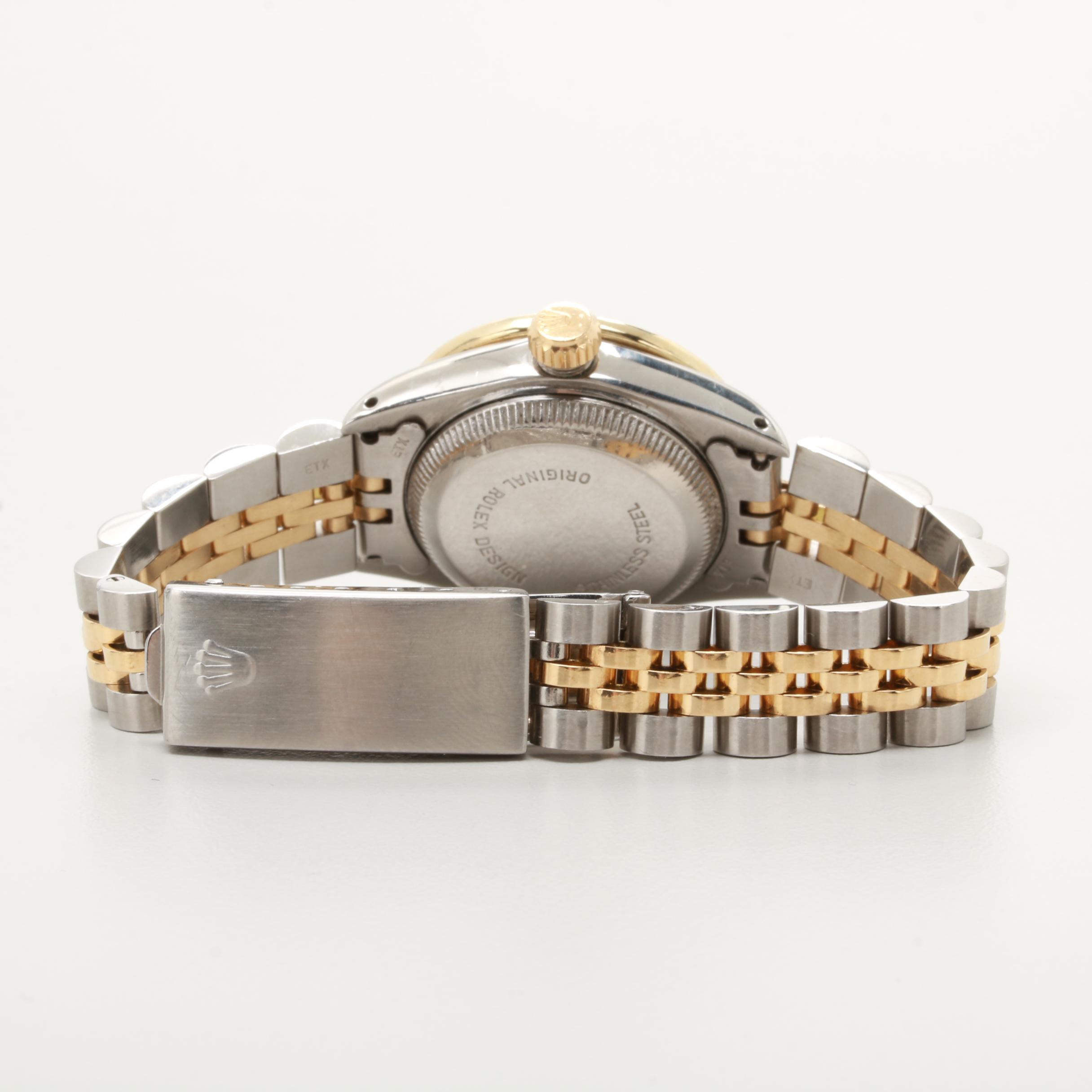 Rolex DateJust Two-Tone 1.18 CTW Diamond and Mother of Pearl Watch