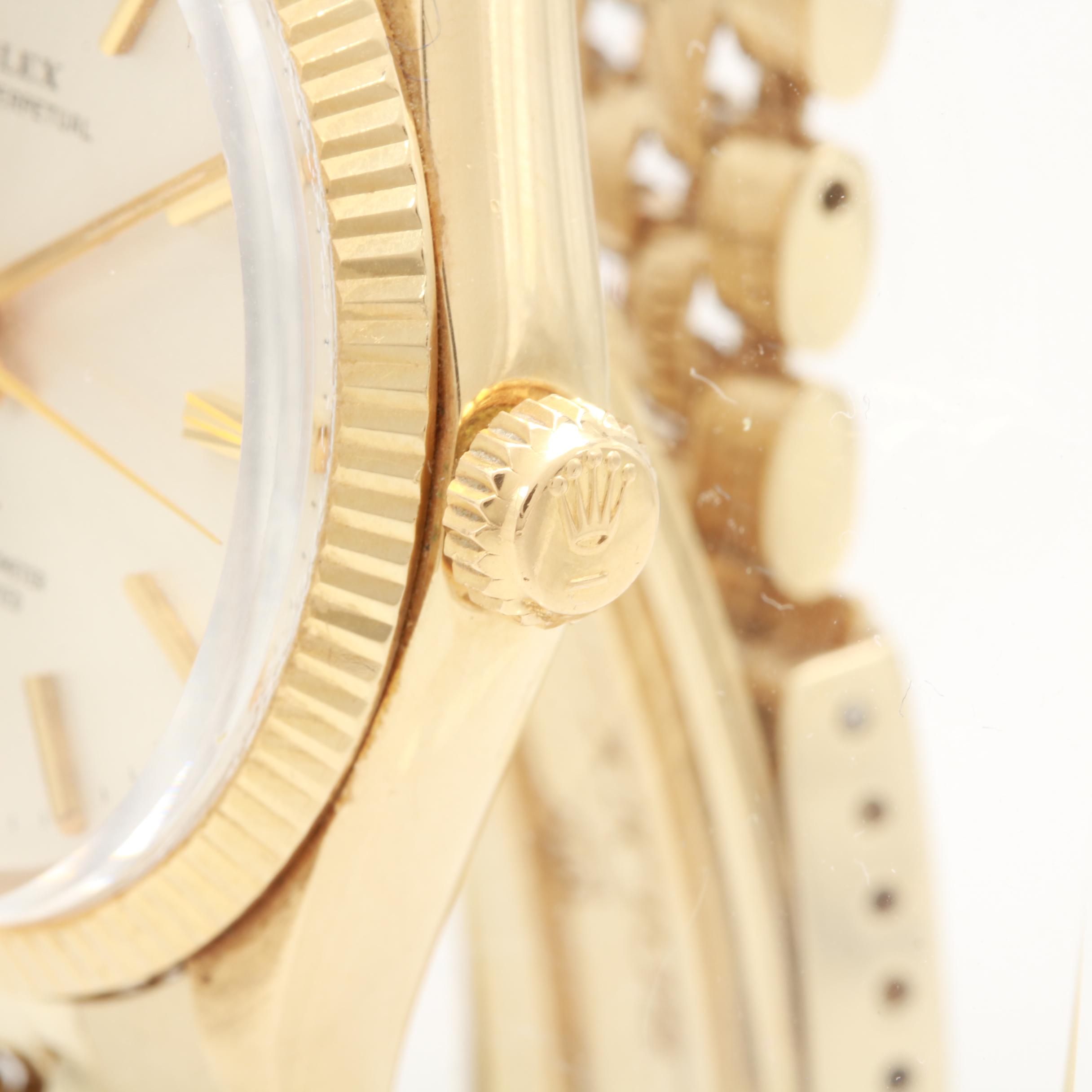 1969 Rolex Oyster Perpetual 14K Yellow Gold Automatic Watch