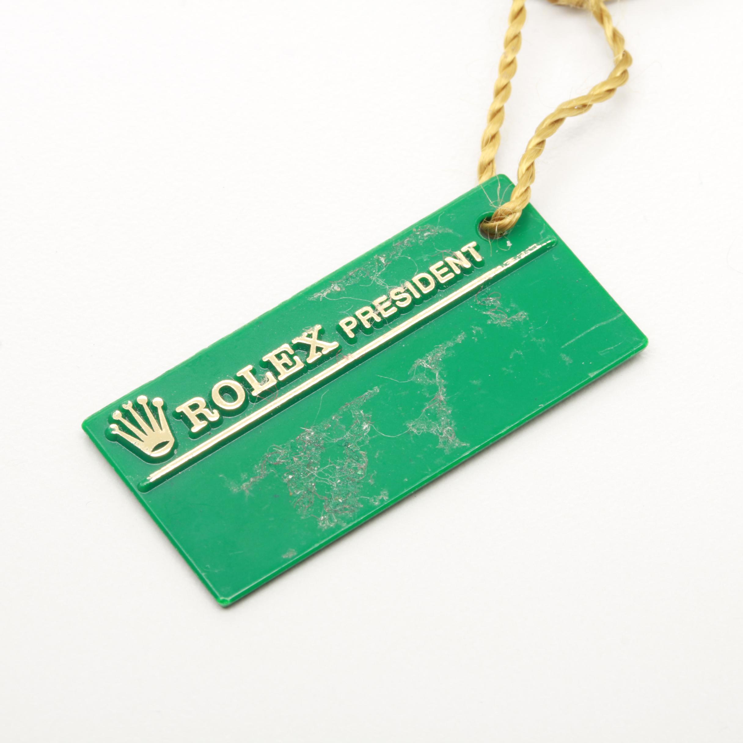 Circa 1990 Rolex President 18K Yellow Gold Diamond Automatic Watch