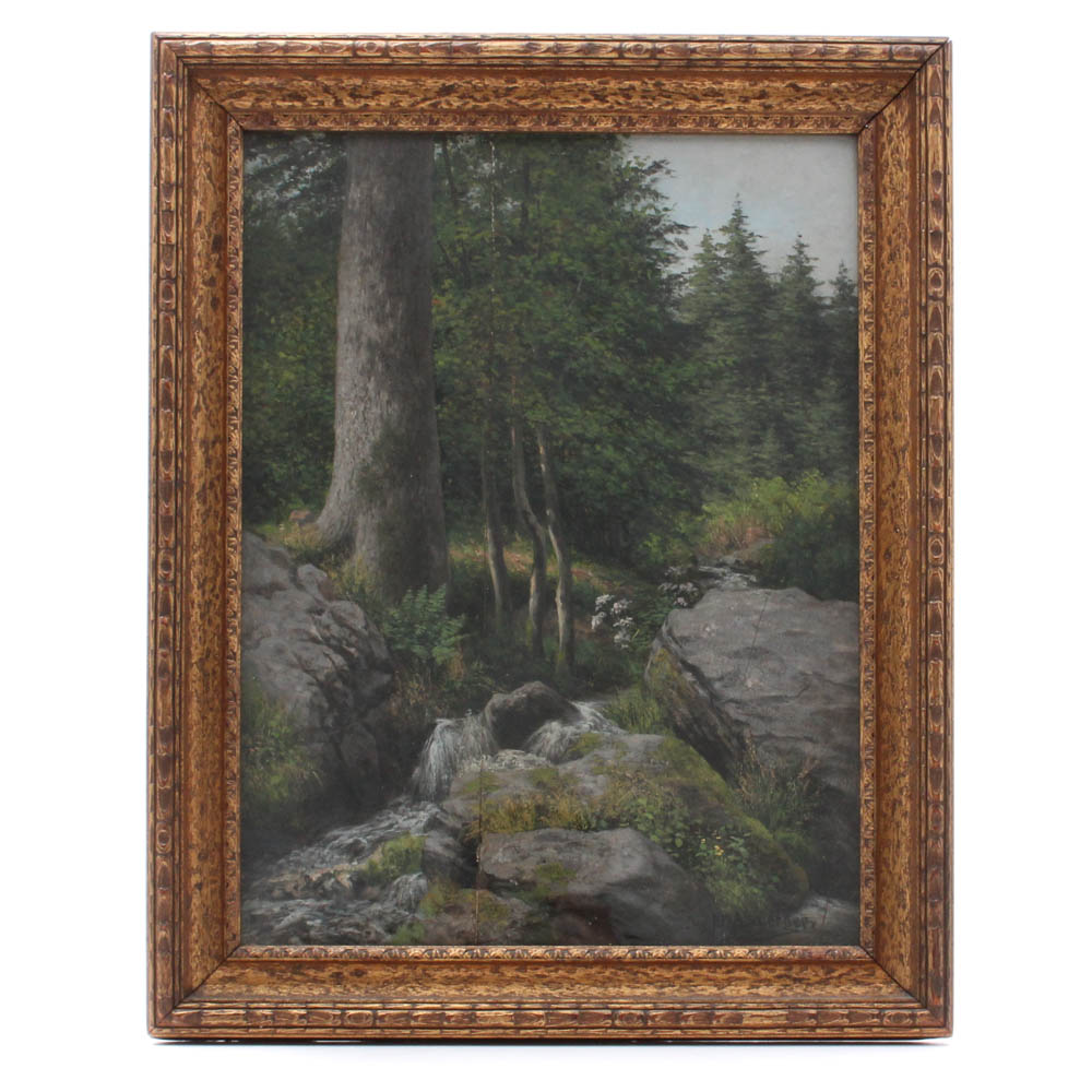 Max Asperger Landscape Oil Painting