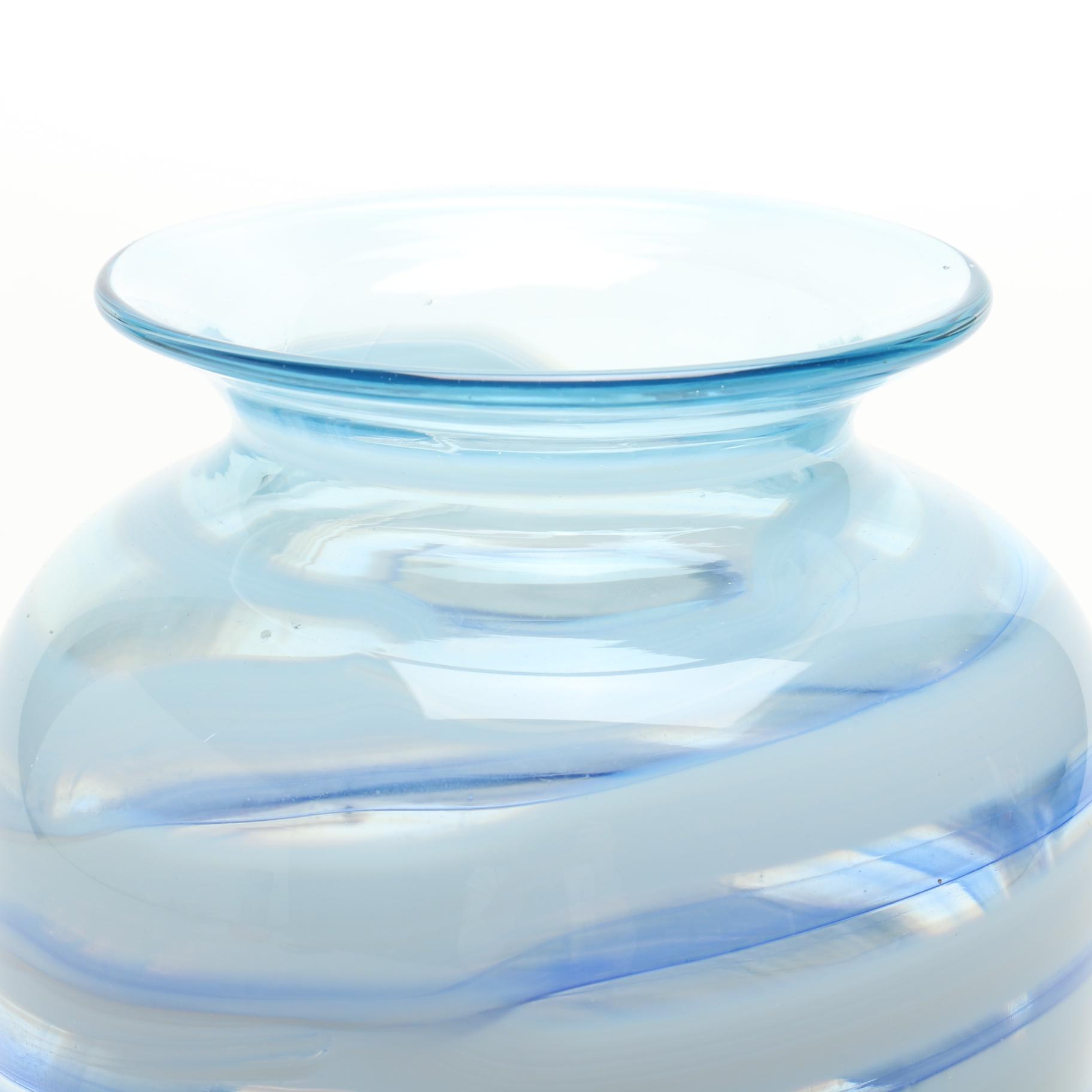 1986 Roy Wilson Signed Art Glass Vase