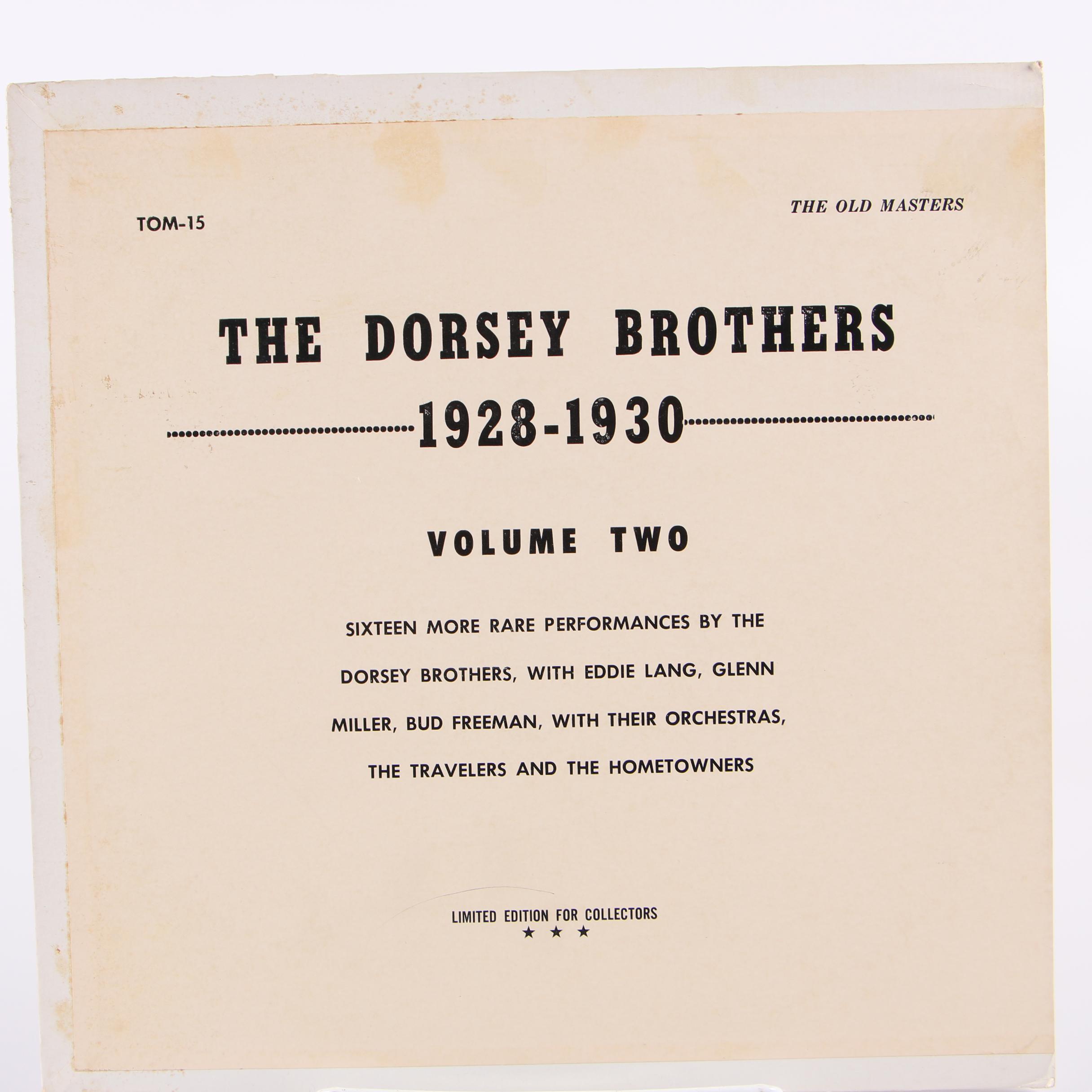 The Dorsey Brothers Vinyl Records including "The Fabulous Dorseys in Hi-Fi"