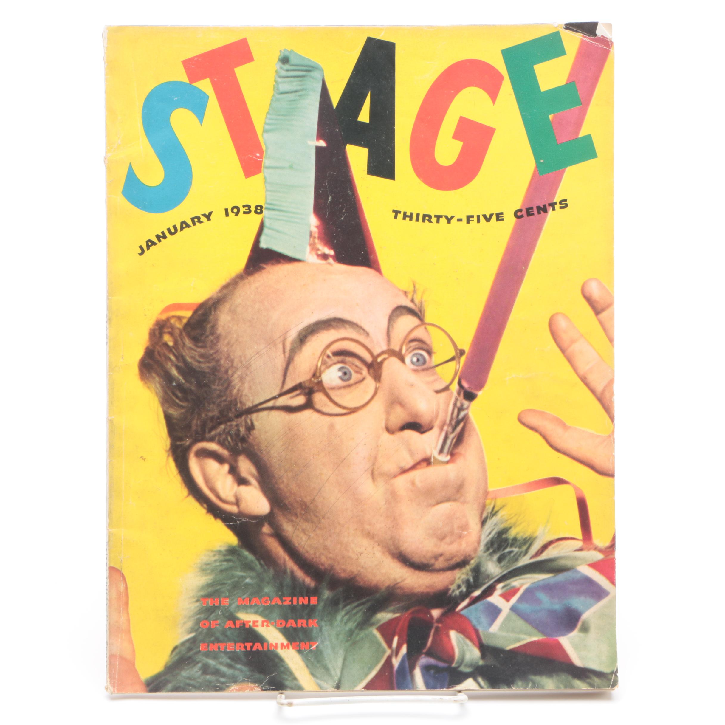 Ex-Libris Jack Bradley January 1938 "Stage" Magazine