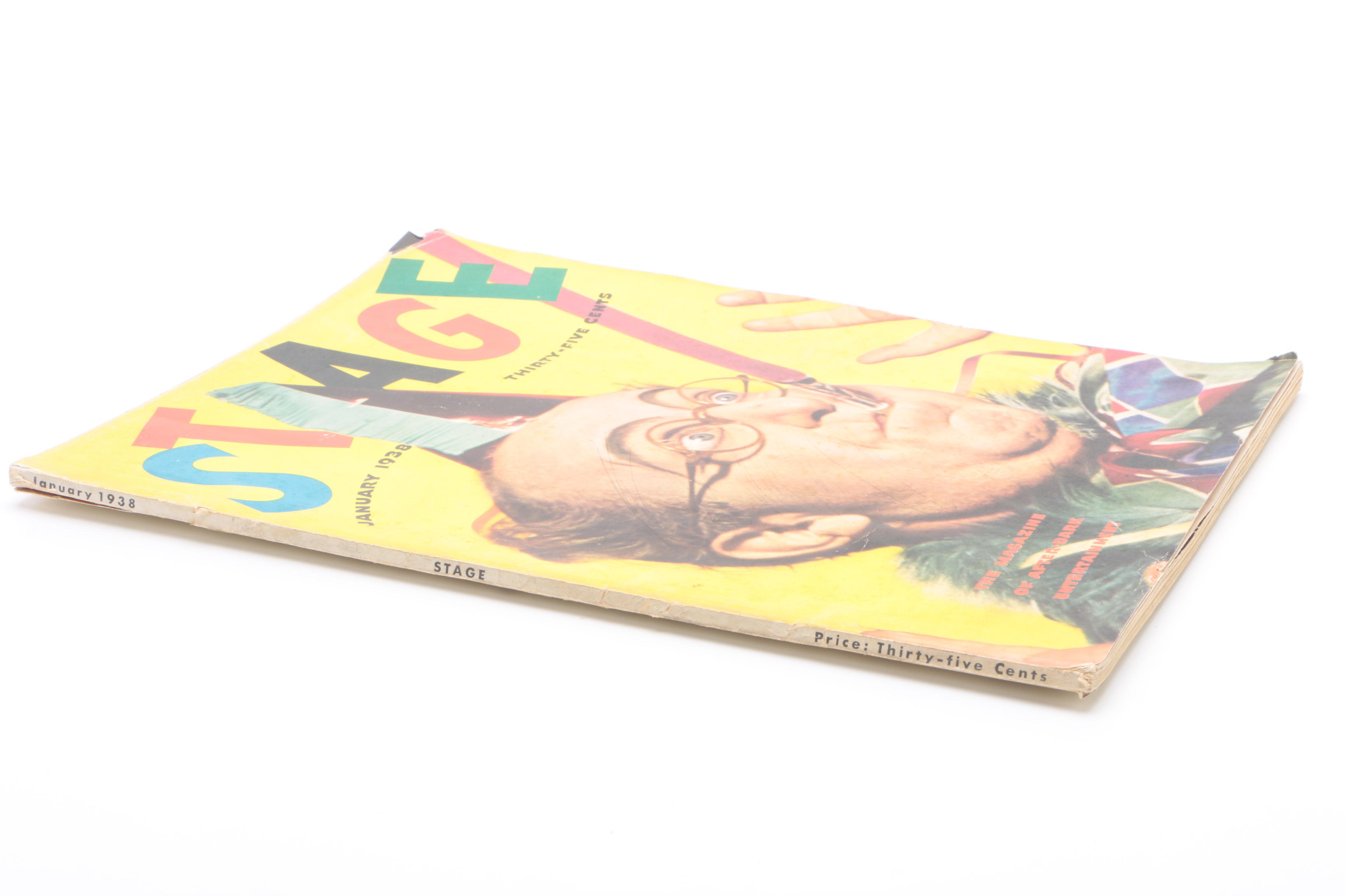 Ex-Libris Jack Bradley January 1938 "Stage" Magazine