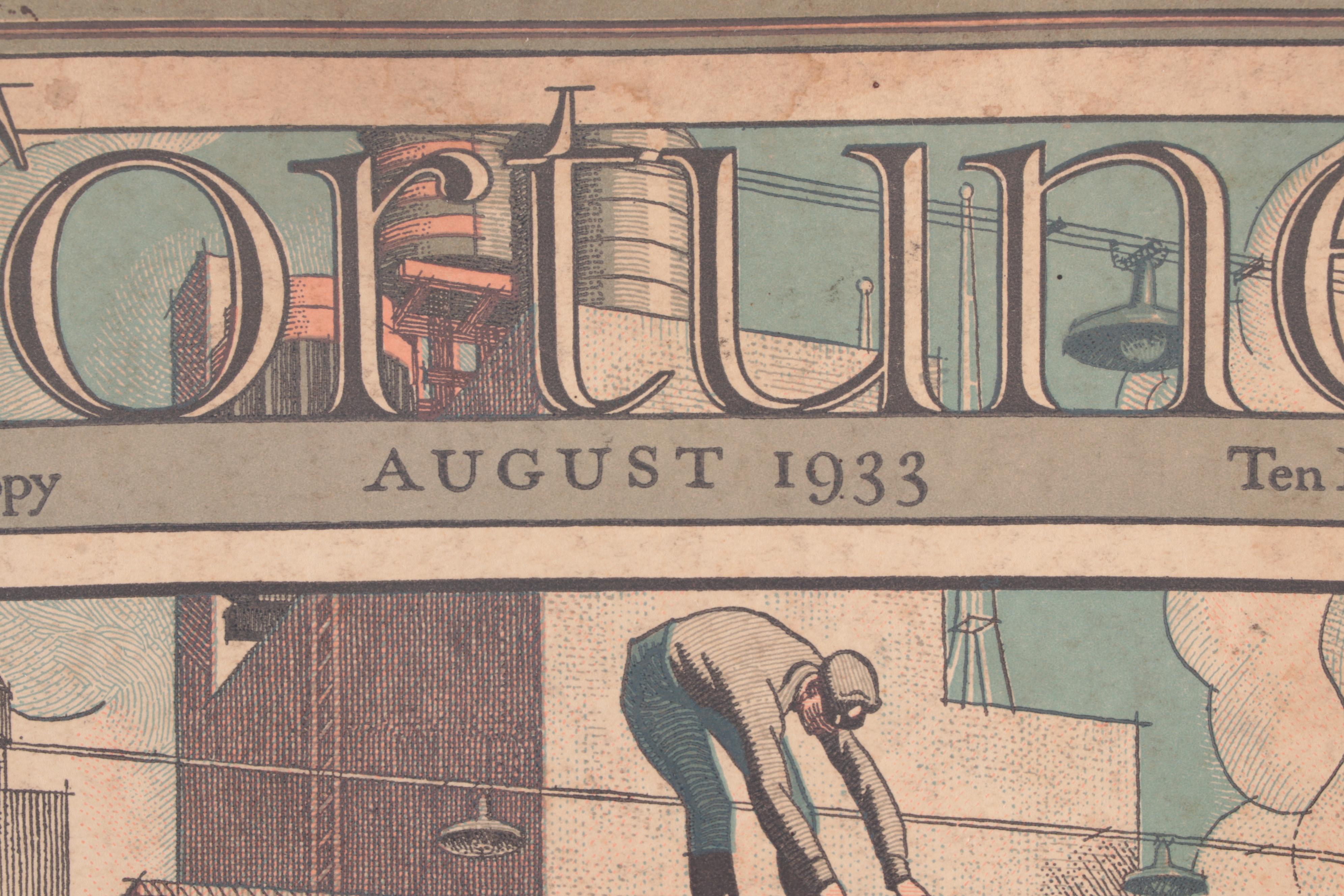 Ex-Libris Jack Bradley August 1933 "Fortune" Magazine Volume VIII, Number 2