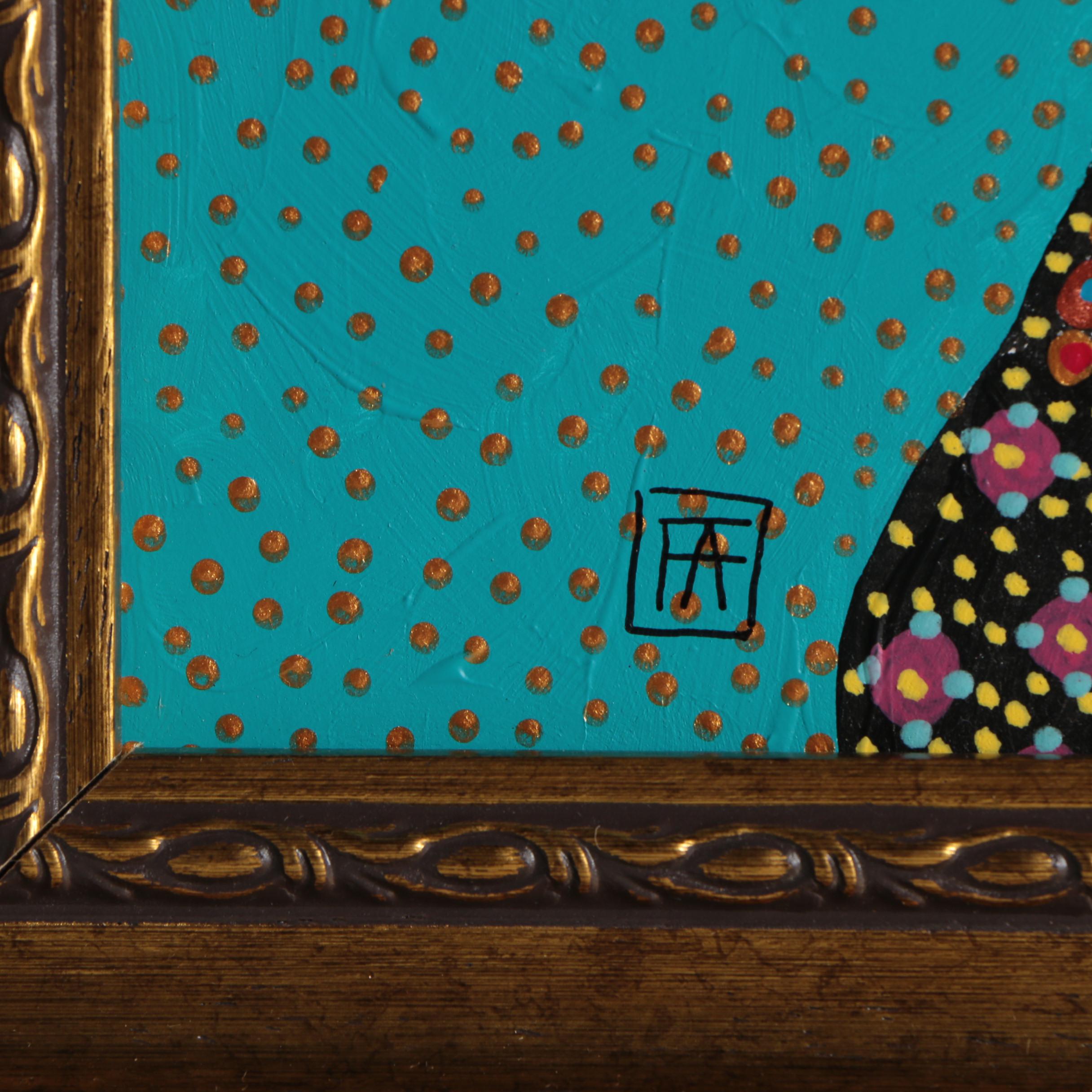 Francois Aguiard Acrylic Painting "Coco Chanel"