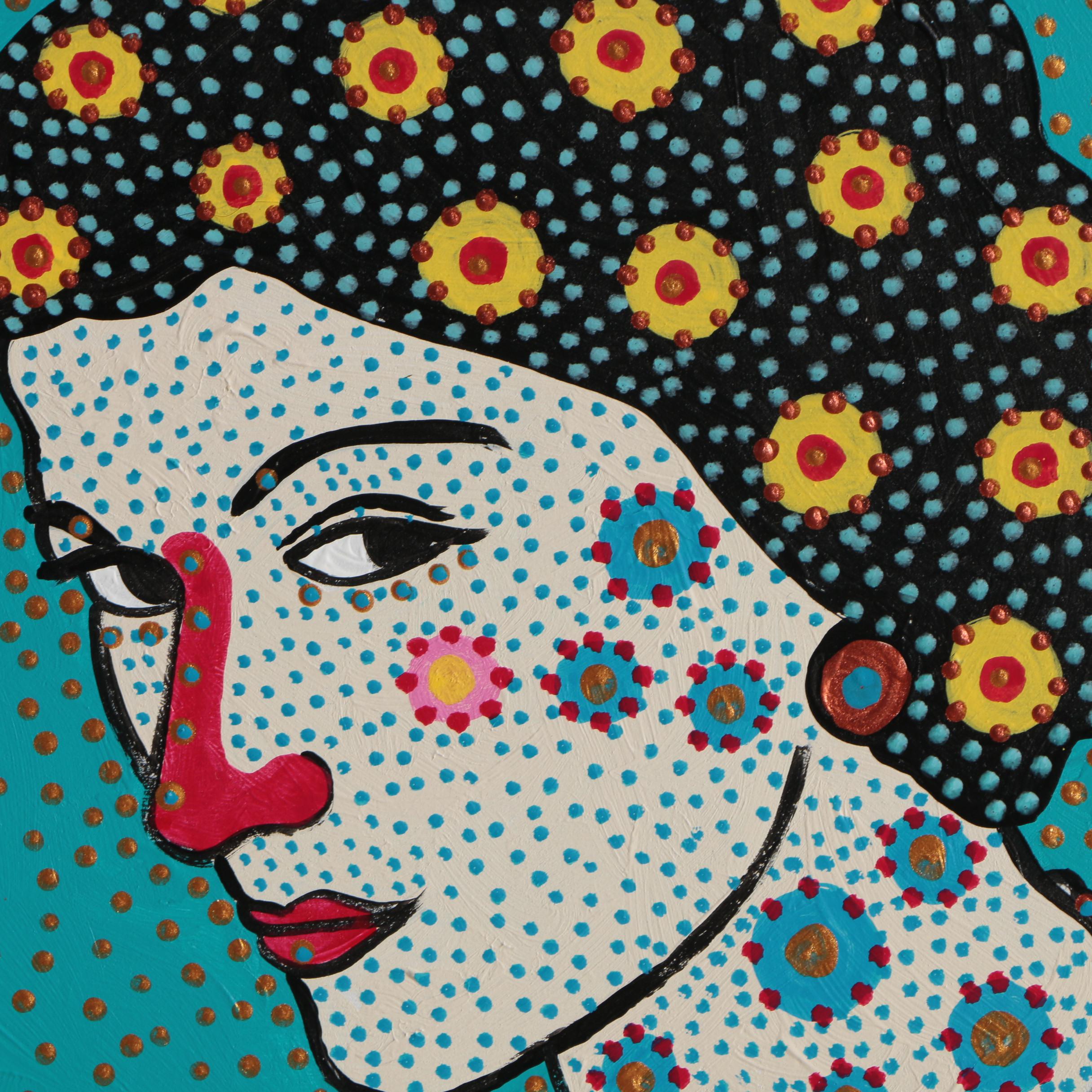 Francois Aguiard Acrylic Painting "Coco Chanel"