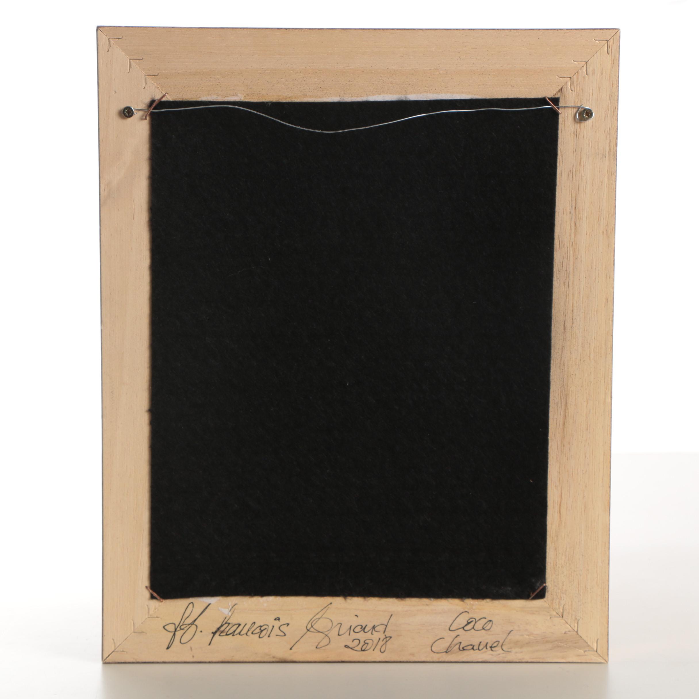 Francois Aguiard Acrylic Painting "Coco Chanel"