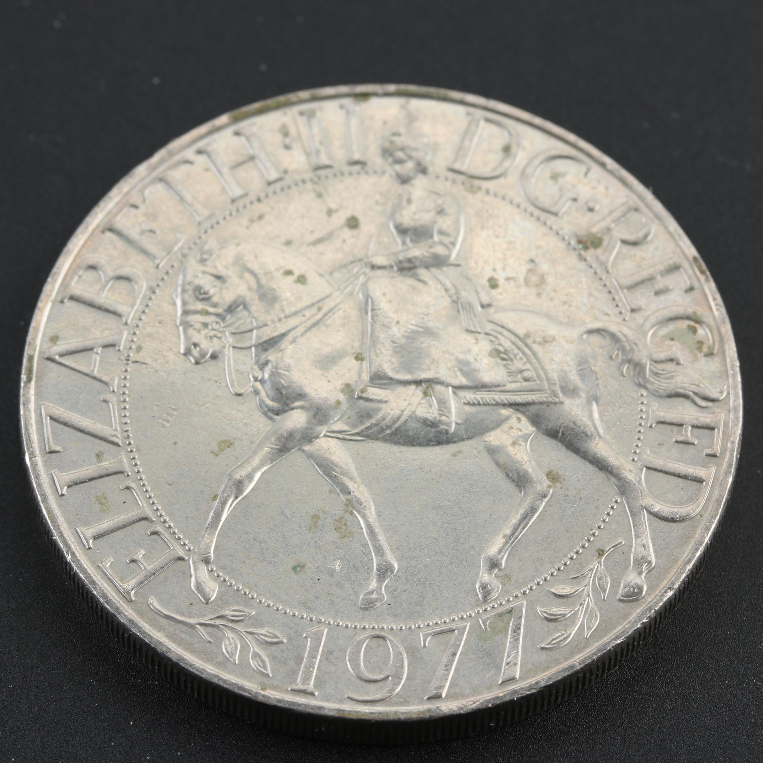 1977 Great Britain Silver Jubilee Commemorative Crown Coin