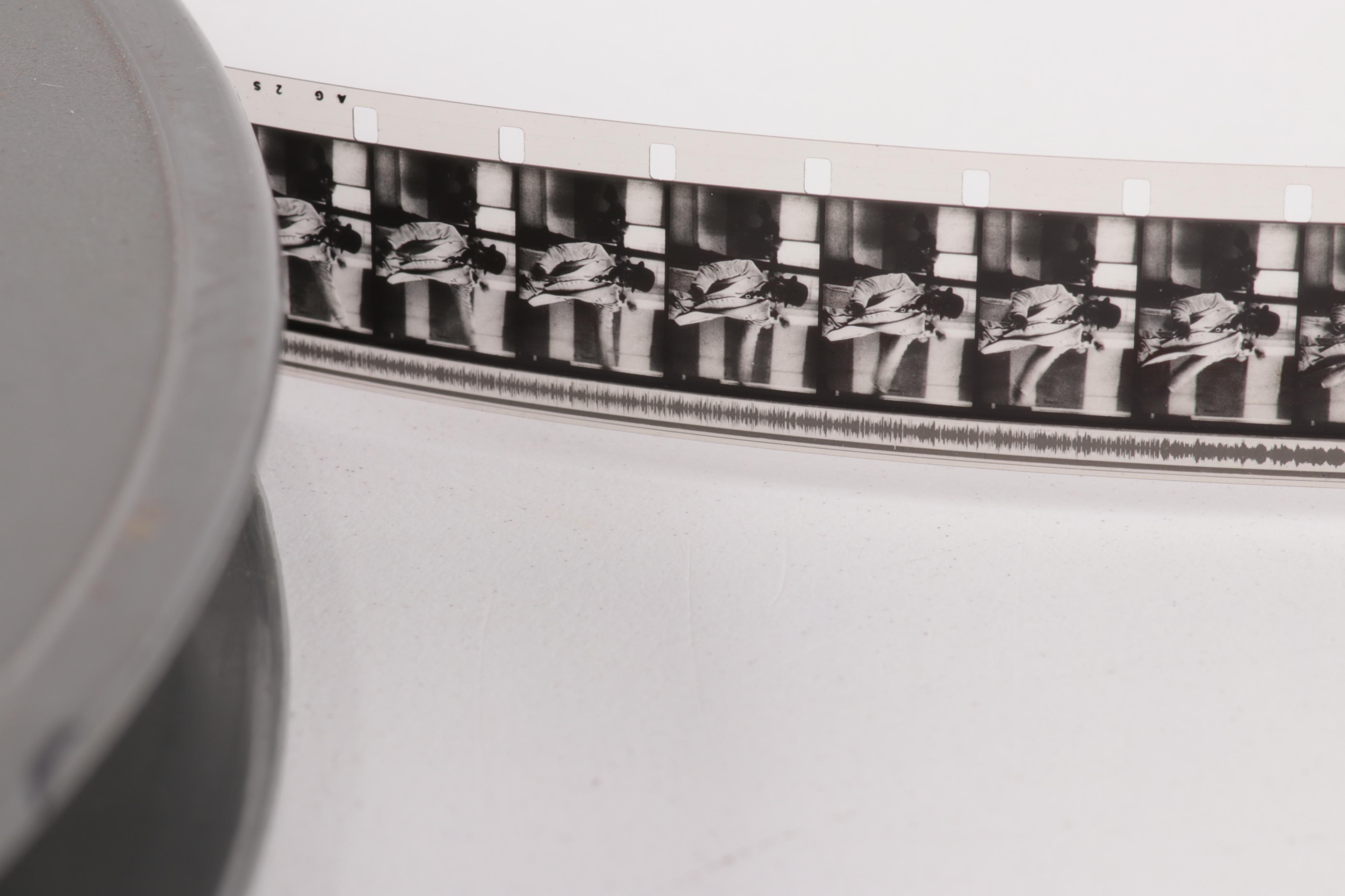 16mm Film Reel Featuring Dixieland and Jazz Musician Fats Waller