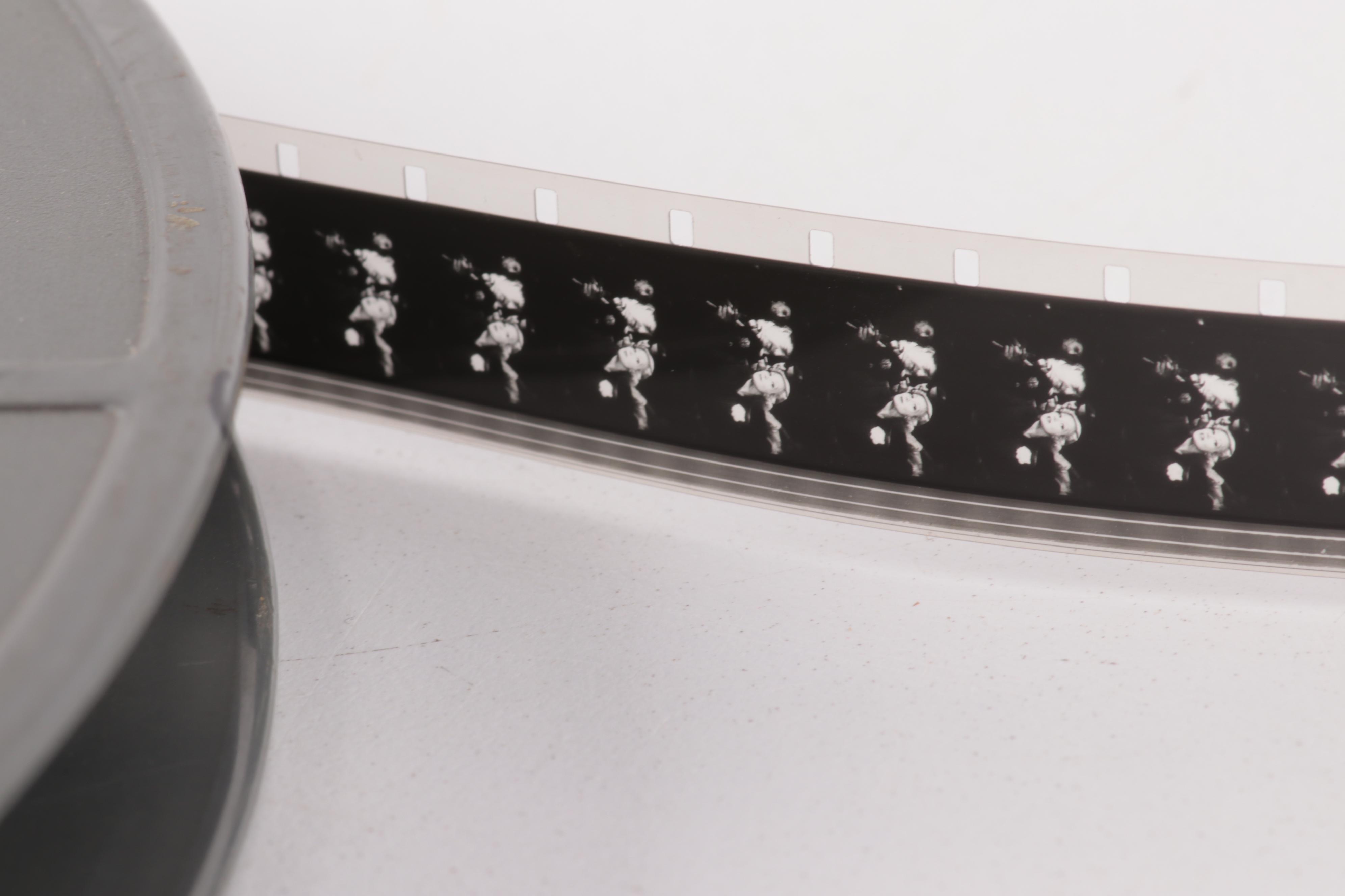 16mm Film Reel Featuring Dixieland and Jazz Musician Fats Waller