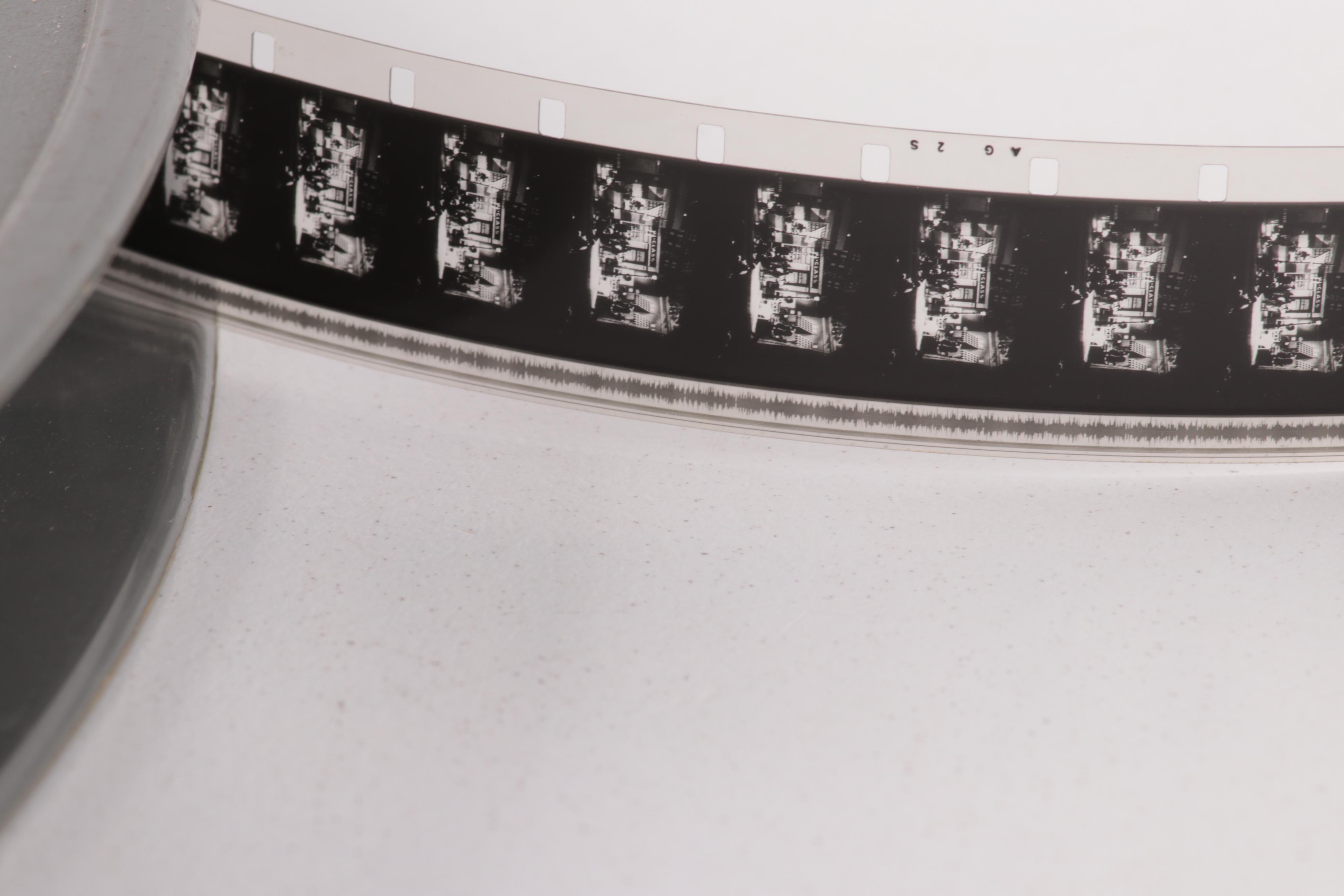 16mm Film Reel Featuring Dixieland and Jazz Musician Fats Waller