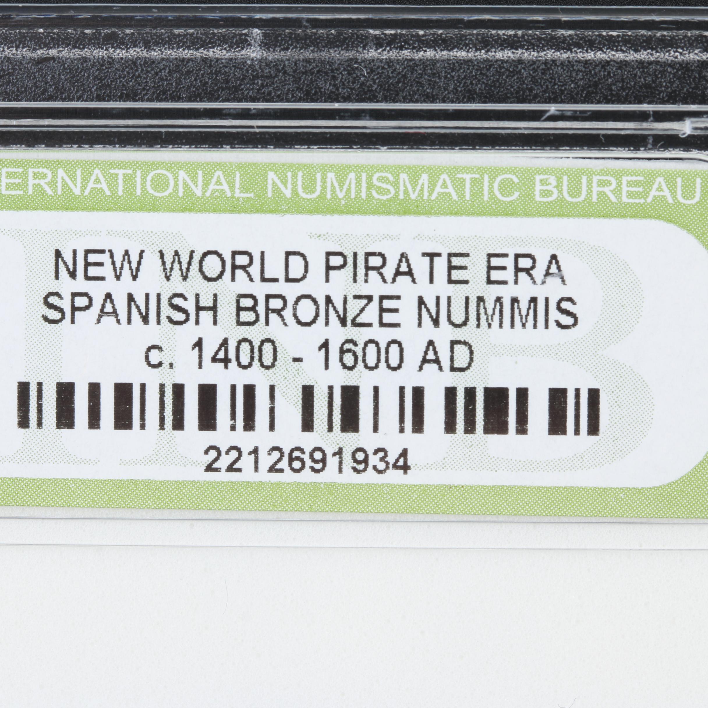 Group of Six Bronze Medieval and Spanish "New World Pirate Era" Coins