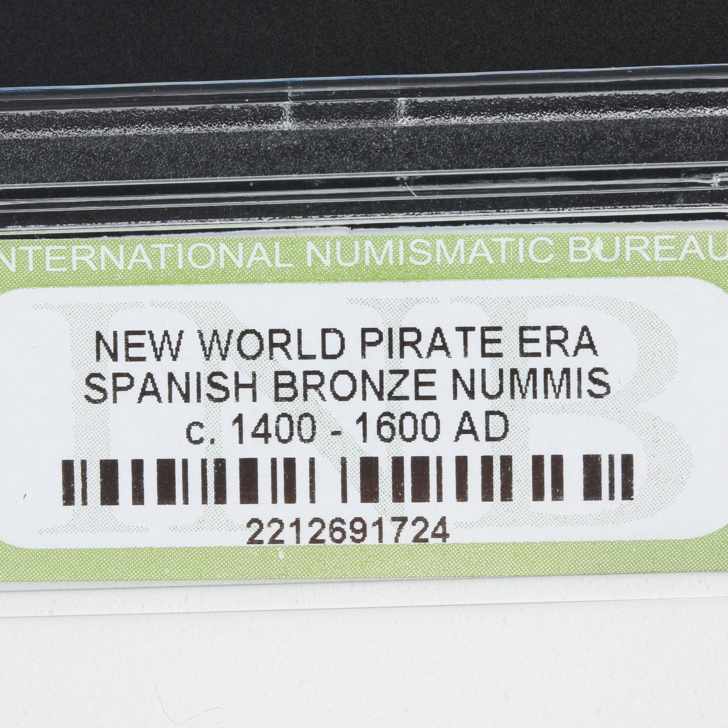 Group of Six Bronze Medieval and Spanish "New World Pirate Era" Coins